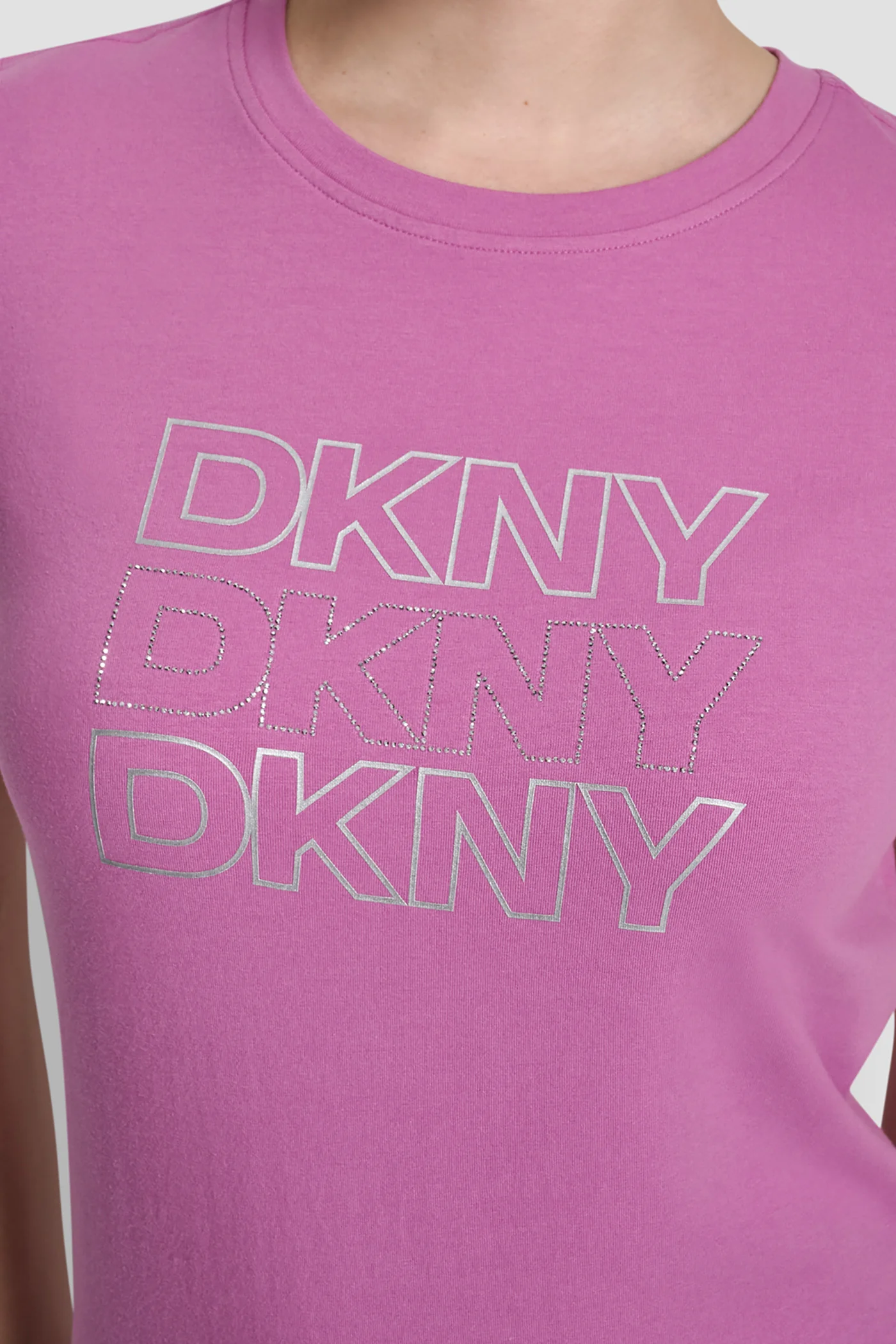 TRIPLE RHINESTONE FOIL LOGO TEE - Image 5
