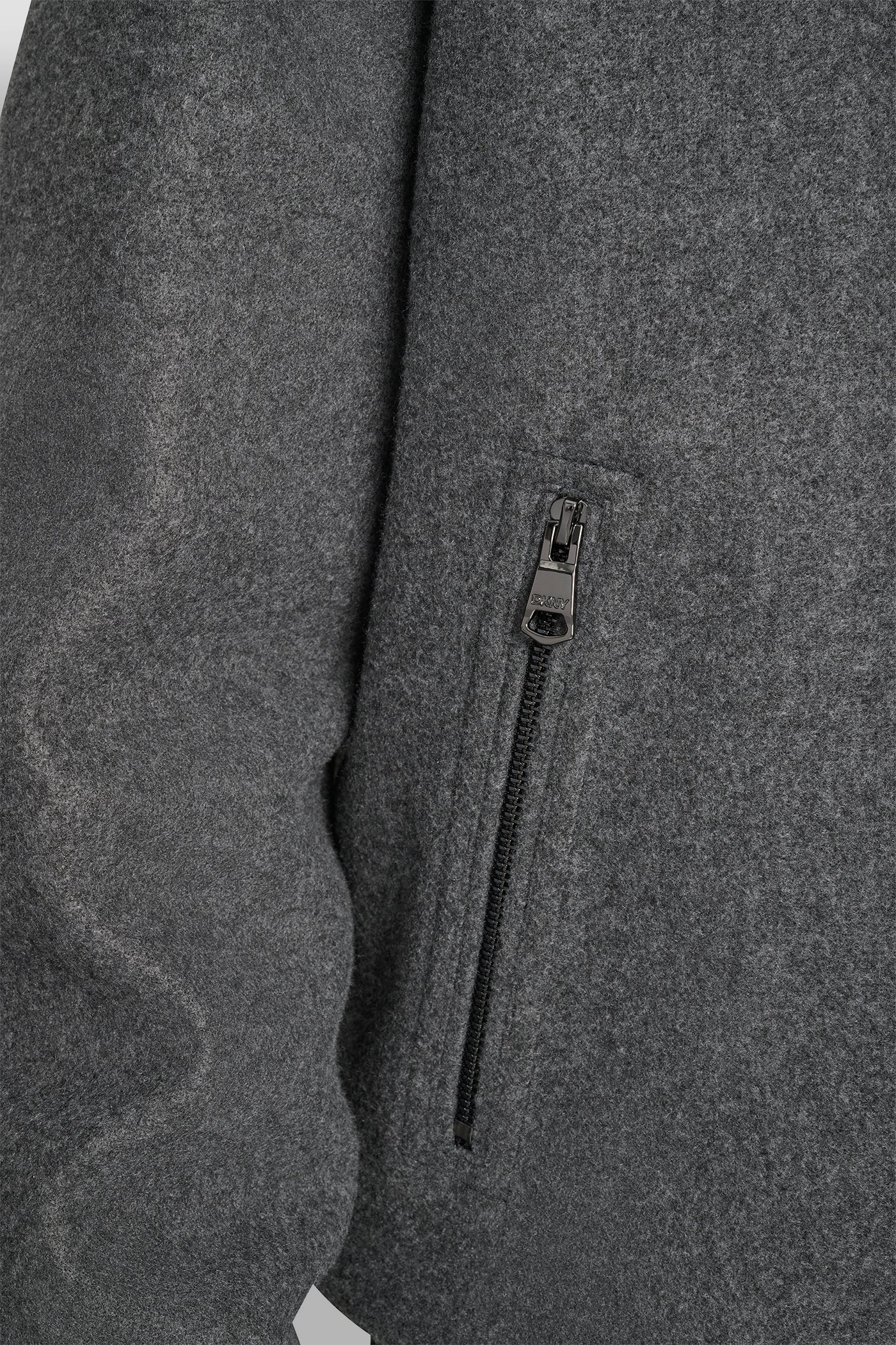 FAUX WOOL BOMBER WITH HOODED BIB - Image 7