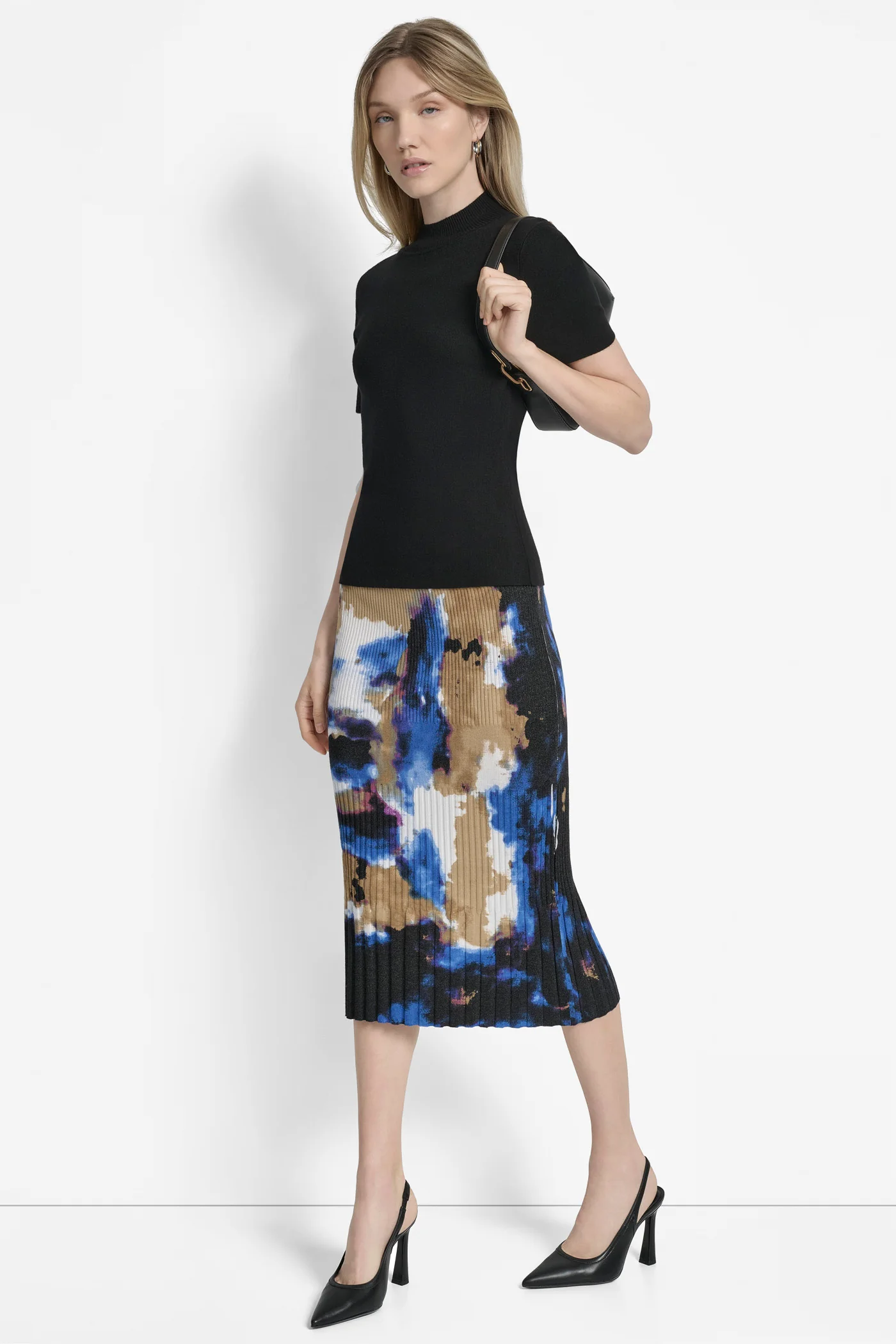 CAP SHORT SLEEVE MOCK NECK SWEATER - Image 6