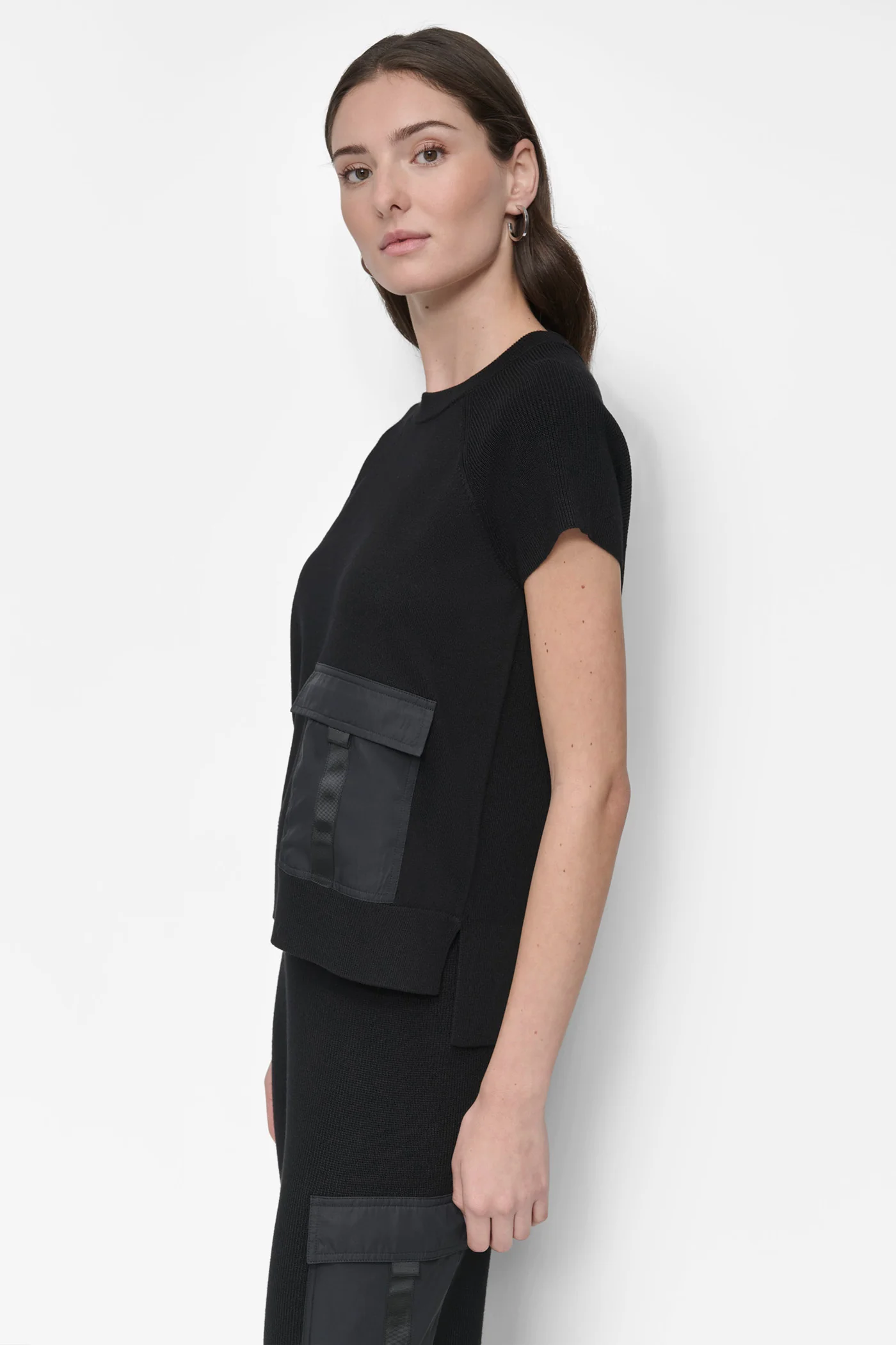SHORT SLEEVE CARGO POCKET SWEATER - Image 3