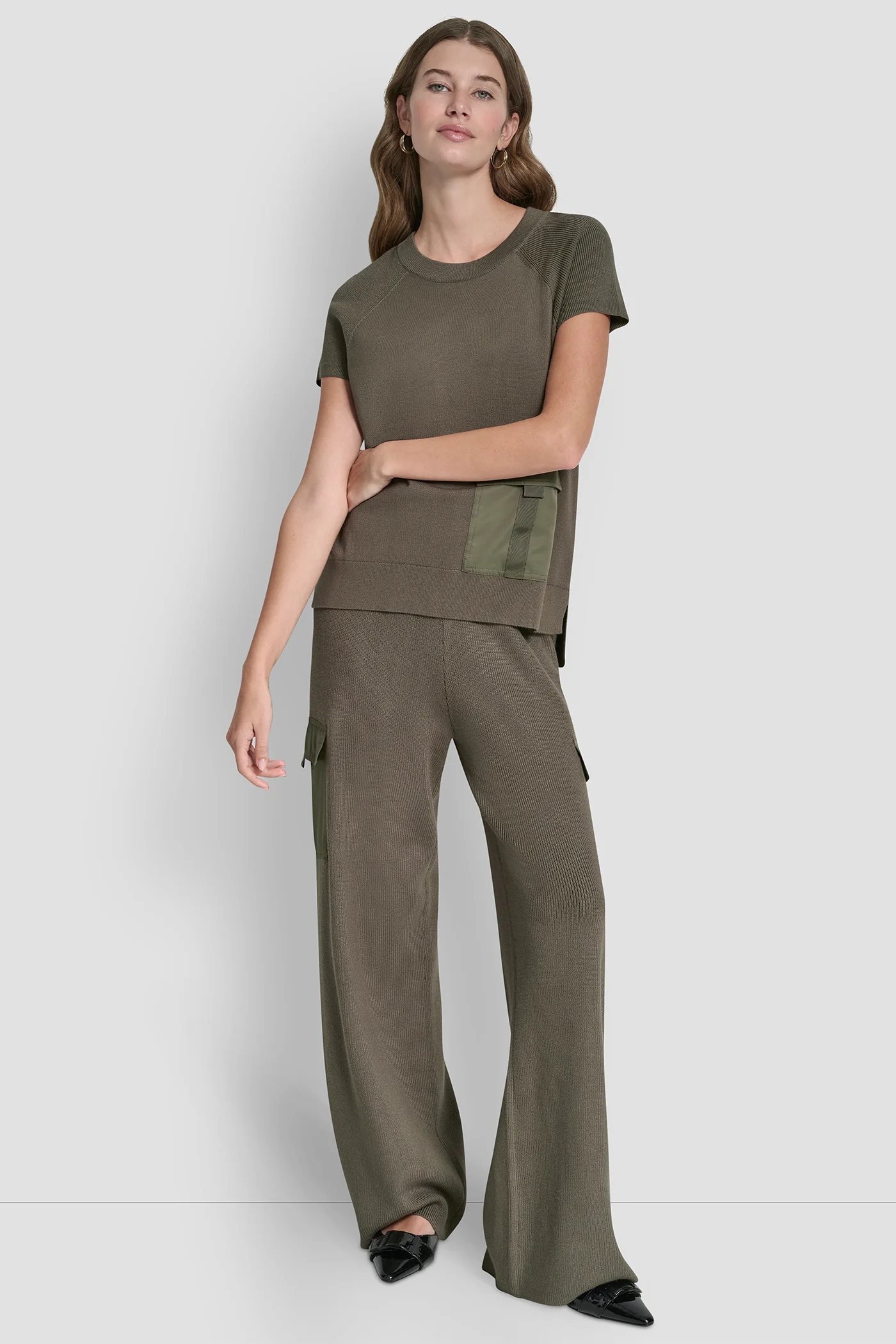 SHORT SLEEVE CARGO POCKET SWEATER - Image 5