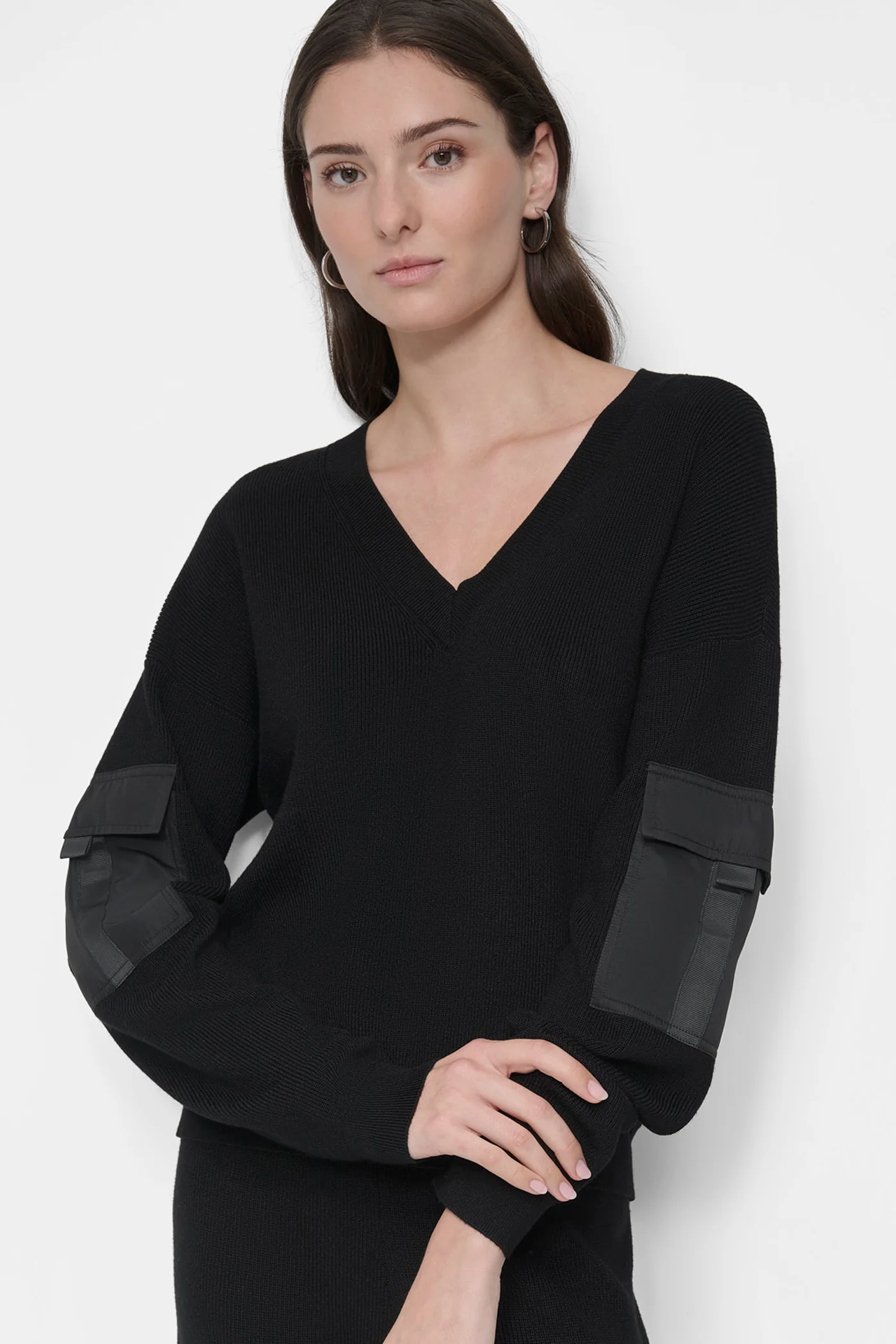 CARGO POCKET SLEEVE SWEATER