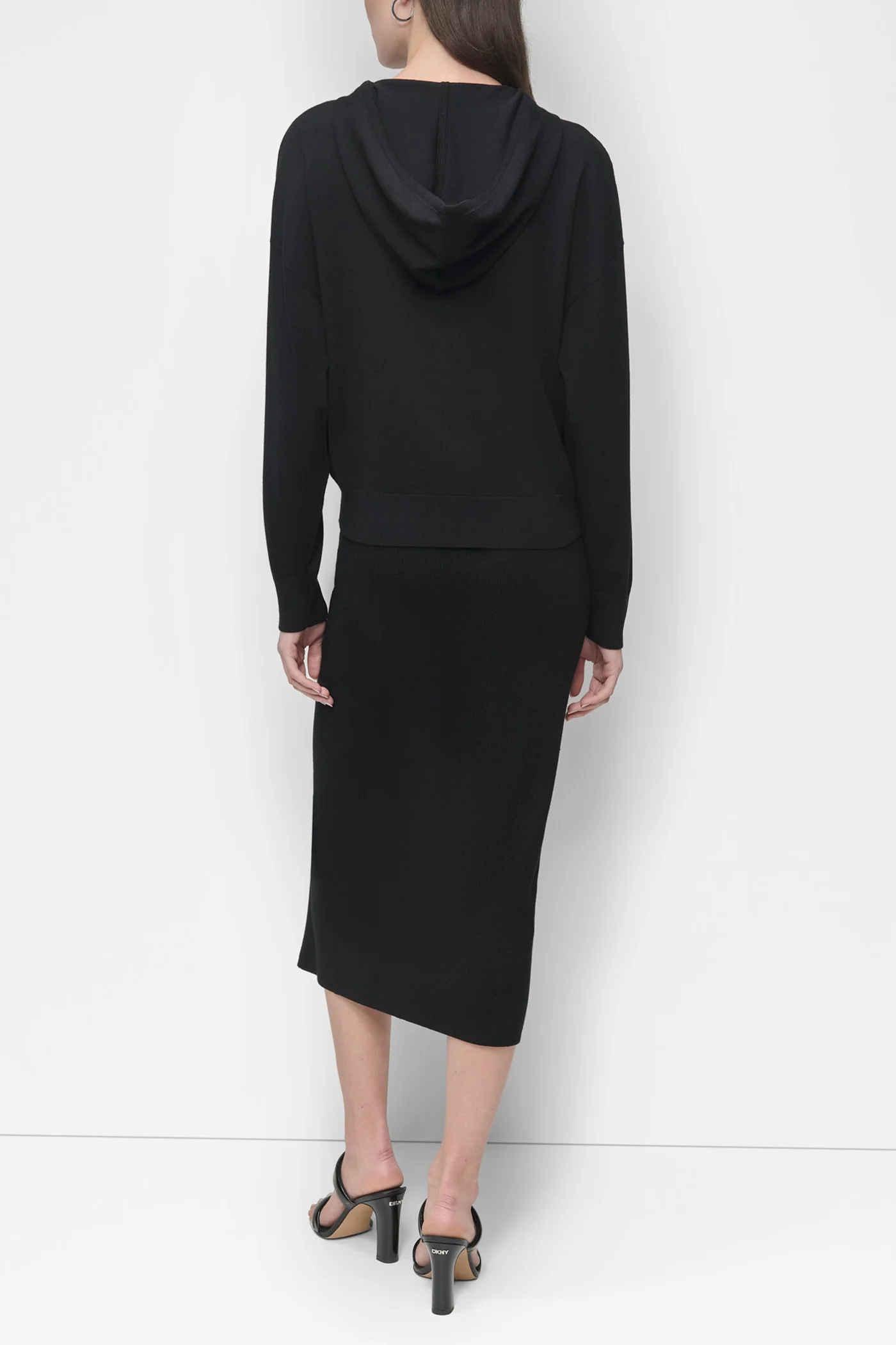 DROP SHOULDER ZIP UP HOODIE - Image 2