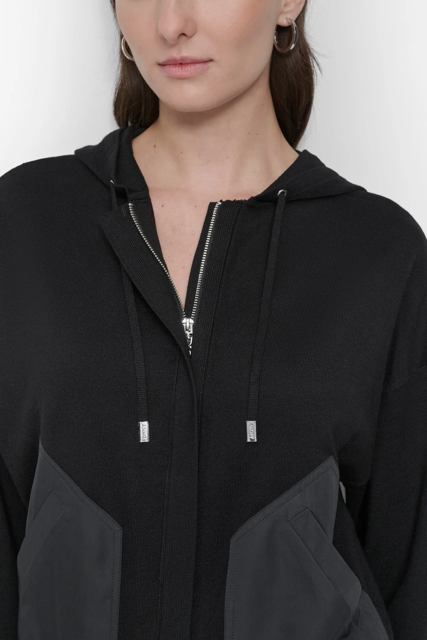 DROP SHOULDER ZIP UP HOODIE - Image 5
