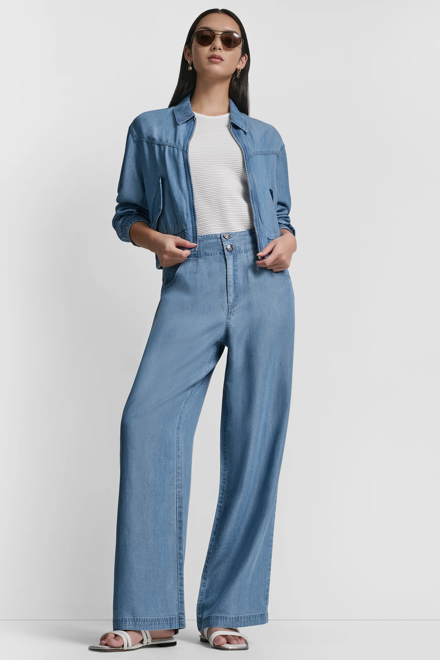HIGH-RISE TENCEL WIDE-LEG TROUSER JEAN