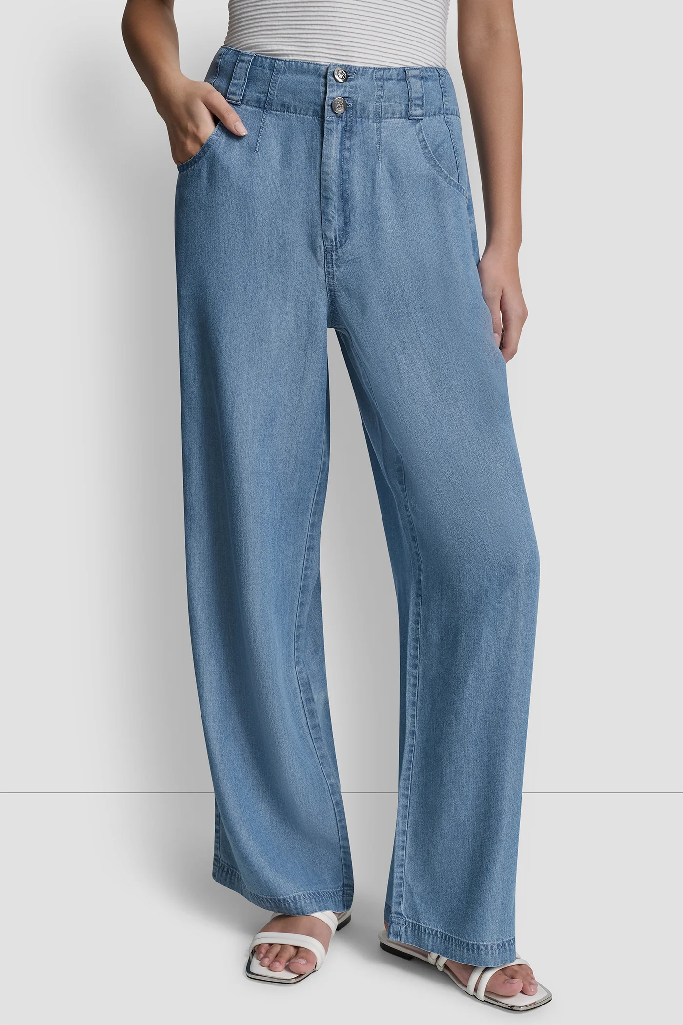 HIGH-RISE TENCEL WIDE-LEG TROUSER JEAN - Image 3