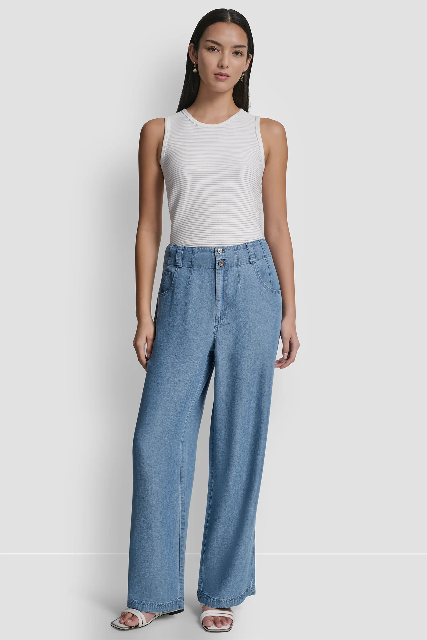 HIGH-RISE TENCEL WIDE-LEG TROUSER JEAN - Image 5