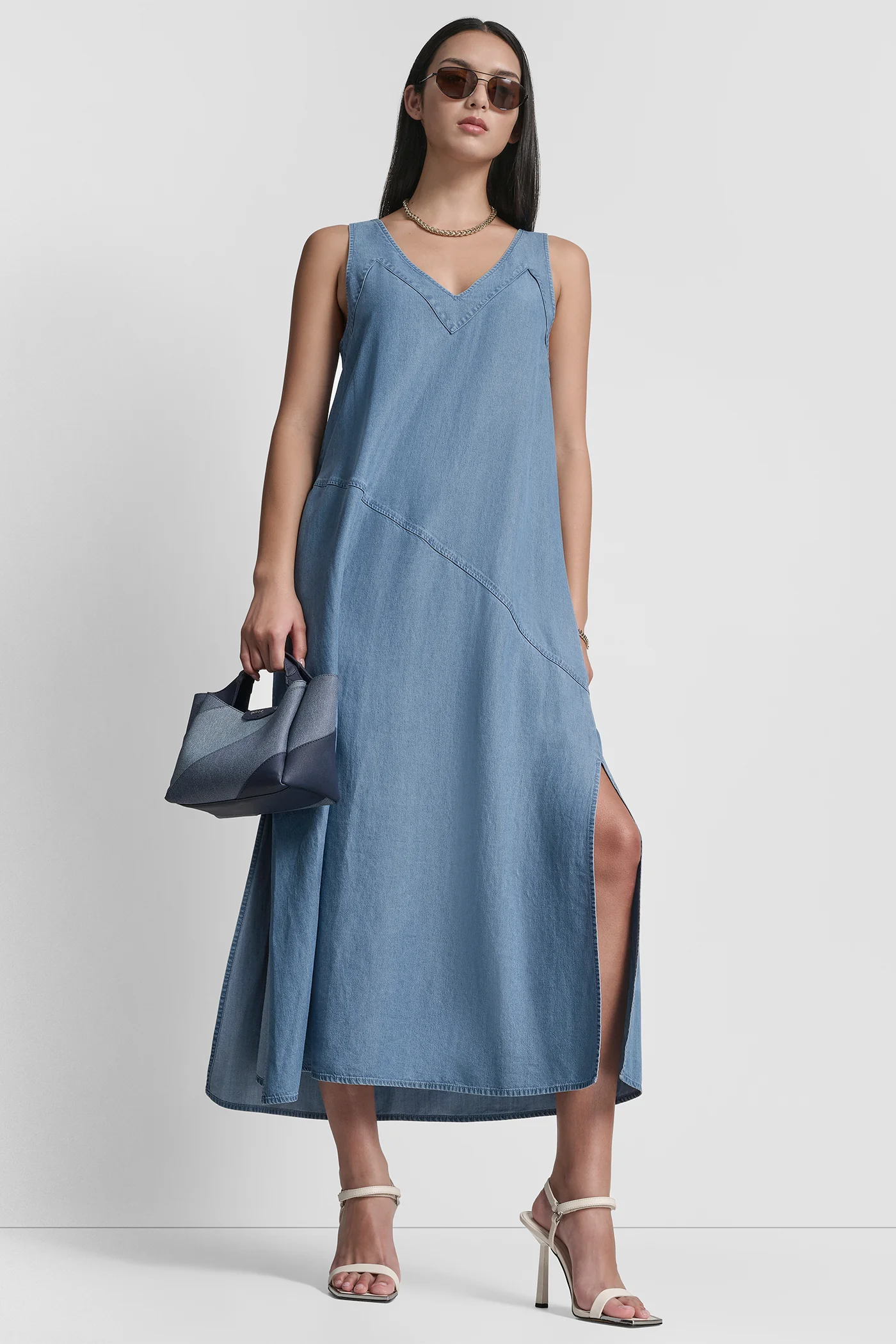 TENCEL MIDI SWING DRESS