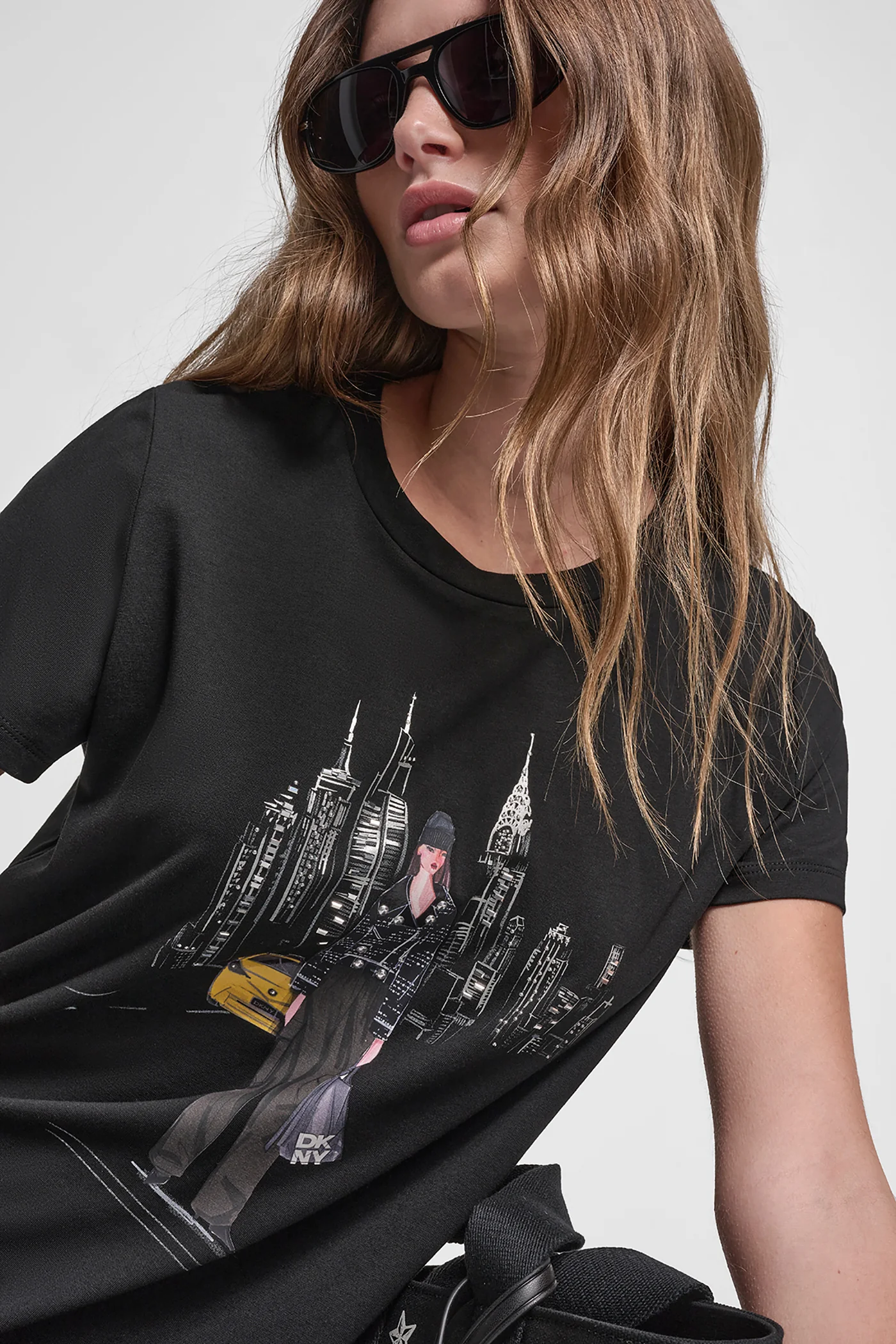 STUDDED MOTO CONVERSATIONAL TEE