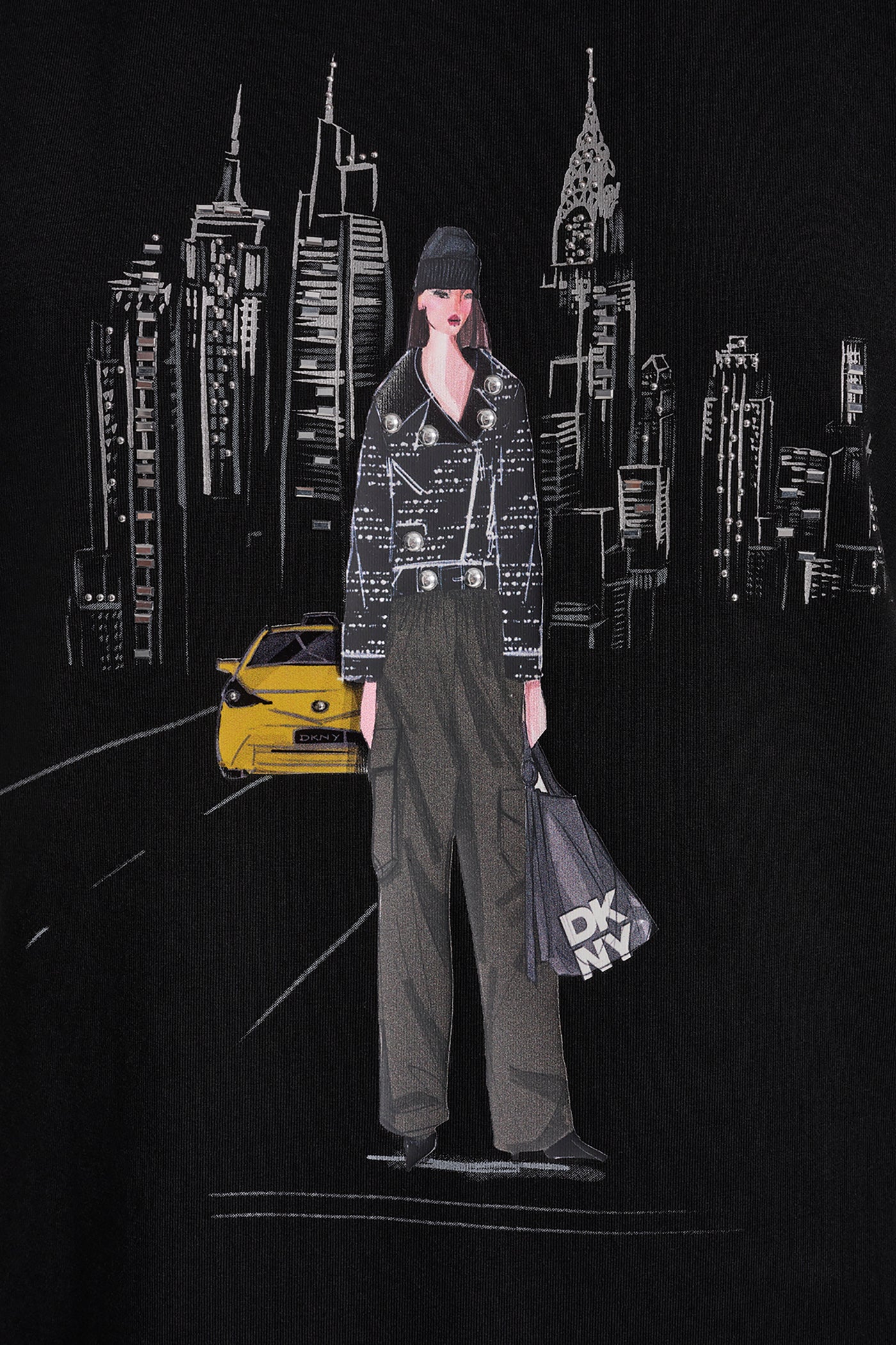 STUDDED MOTO CONVERSATIONAL TEE - Image 7