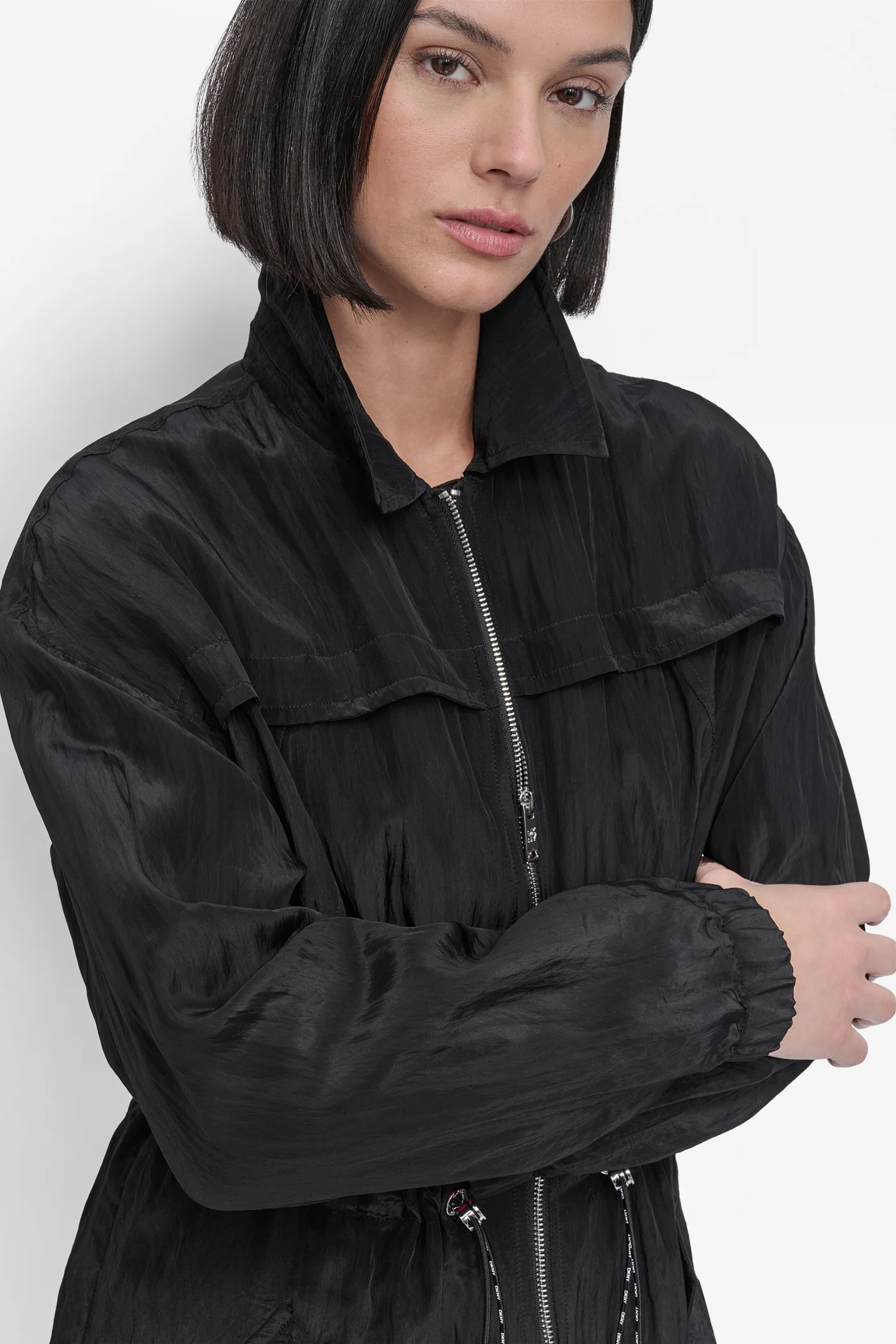LONG SLEEVE TEXTURED ANARAK JACKET - Image 4