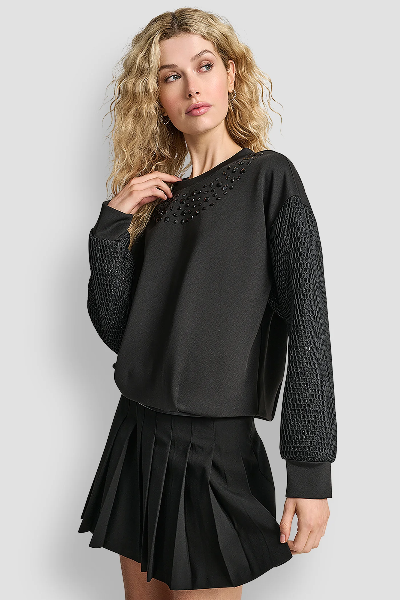 MIX MEDIA BUBBLE SWEATSHIRT - Image 3