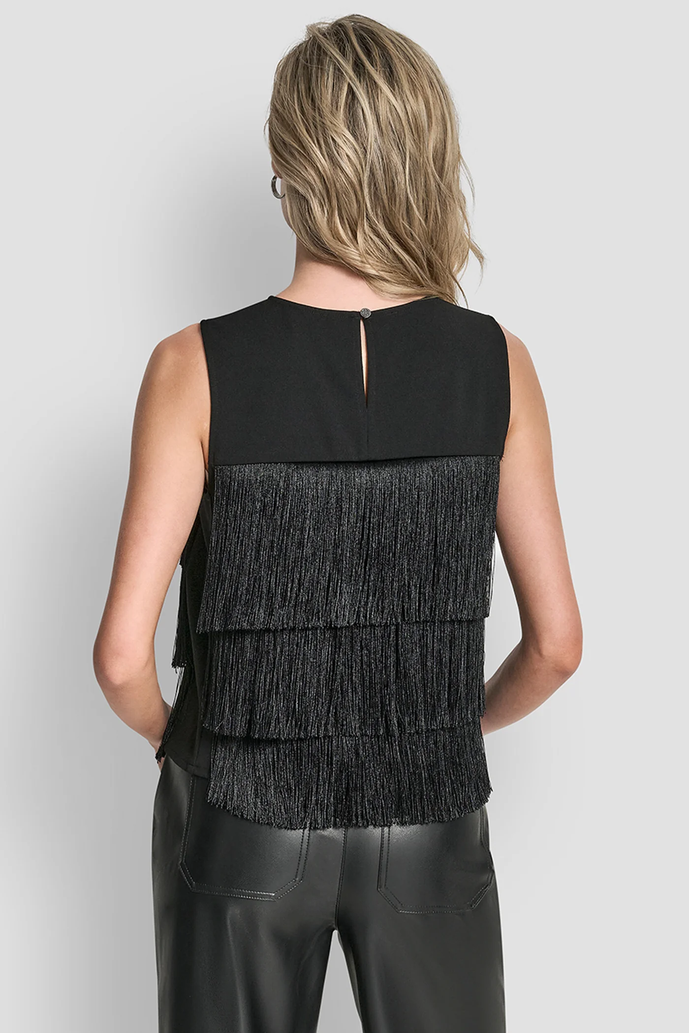 SLEEVELESS FRINGE BLOUSE - Image 2