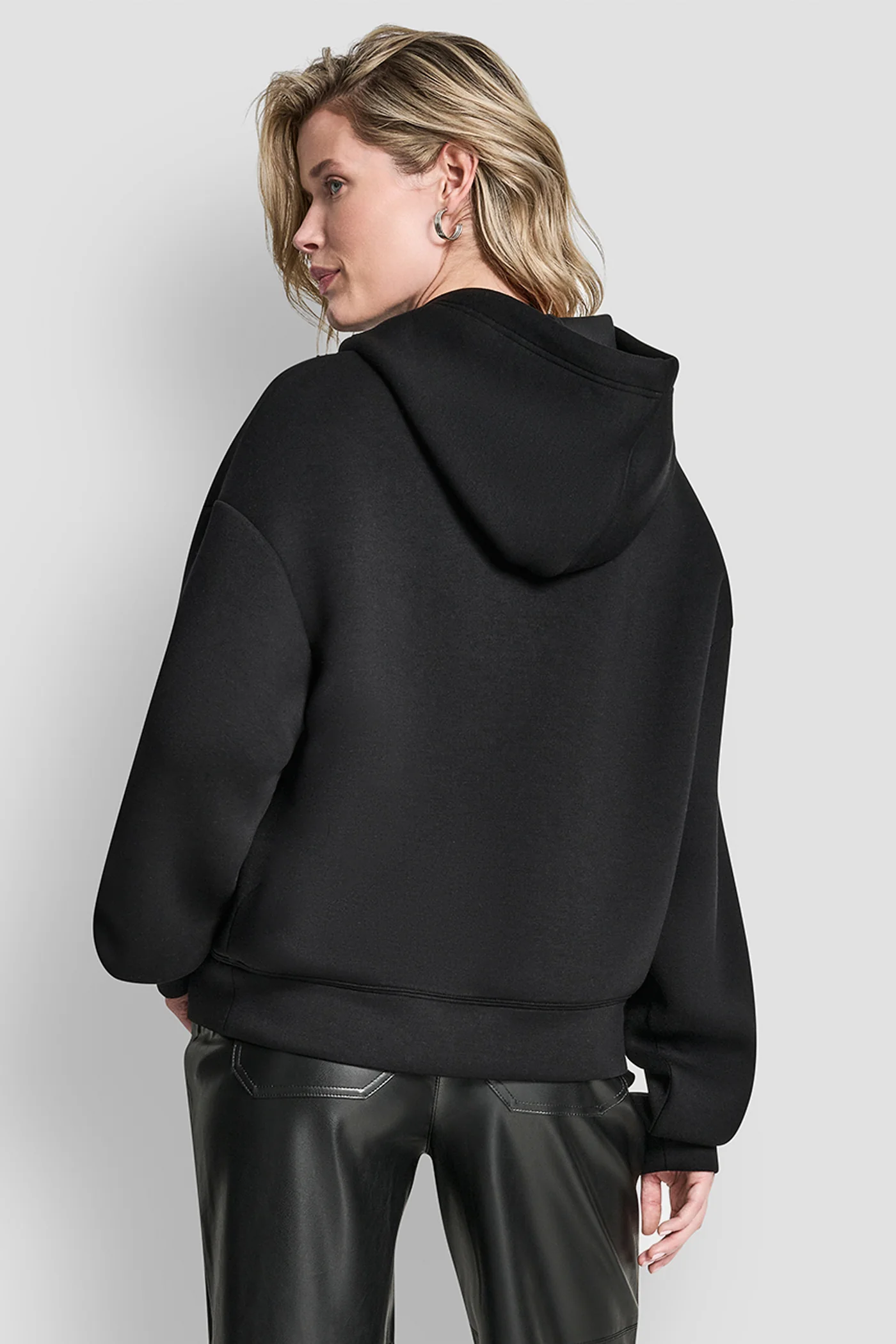 LOGO EMBOSSED SCUBA HOODIE - Image 2