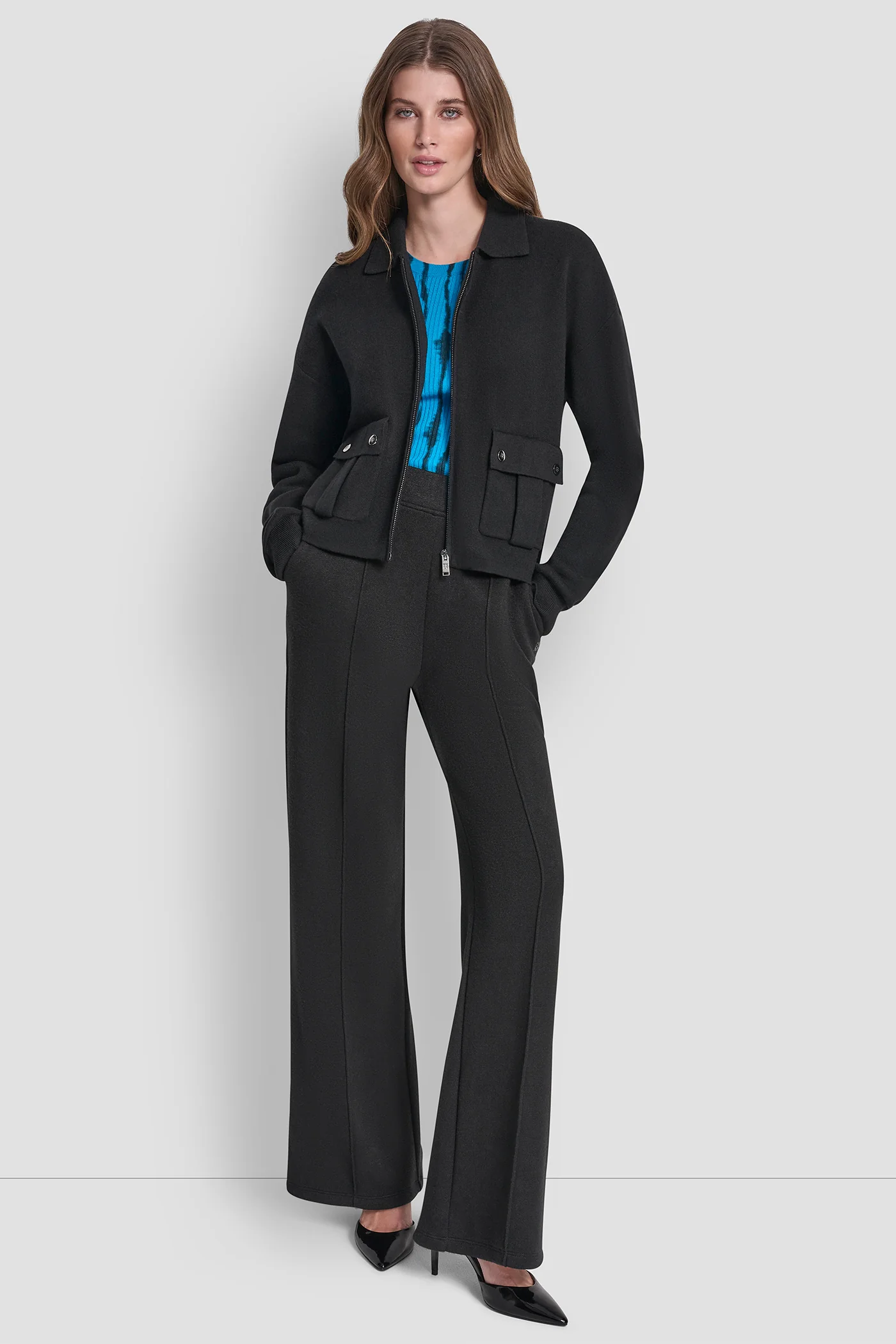 ZIP UP SWEATER JACKET - Image 4