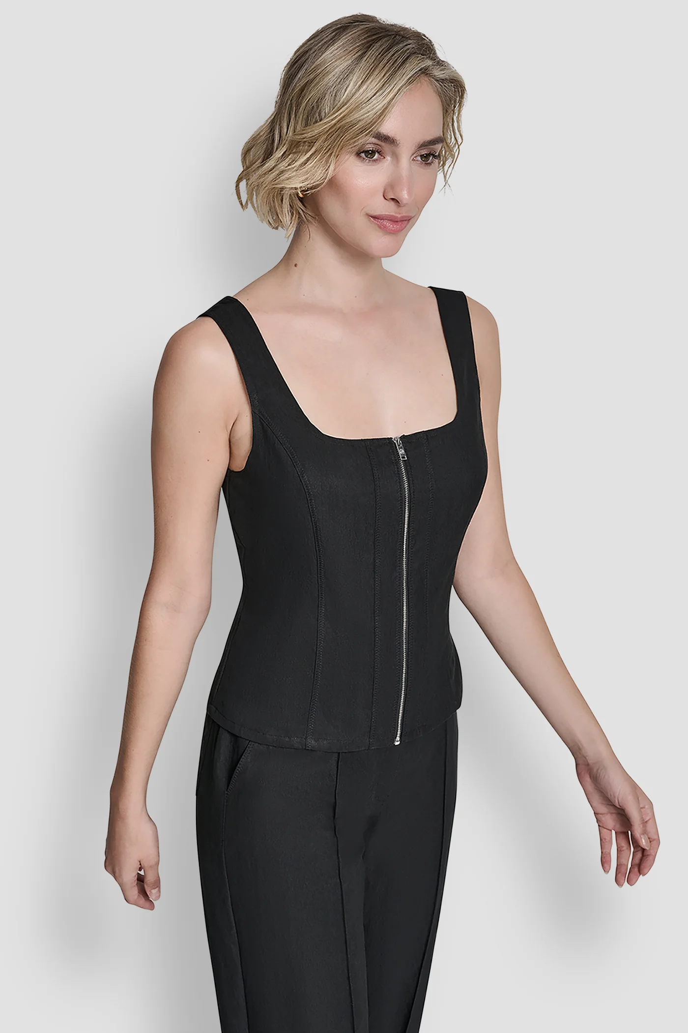 ZIGZAG STITCH CORSET TOP - Image 4