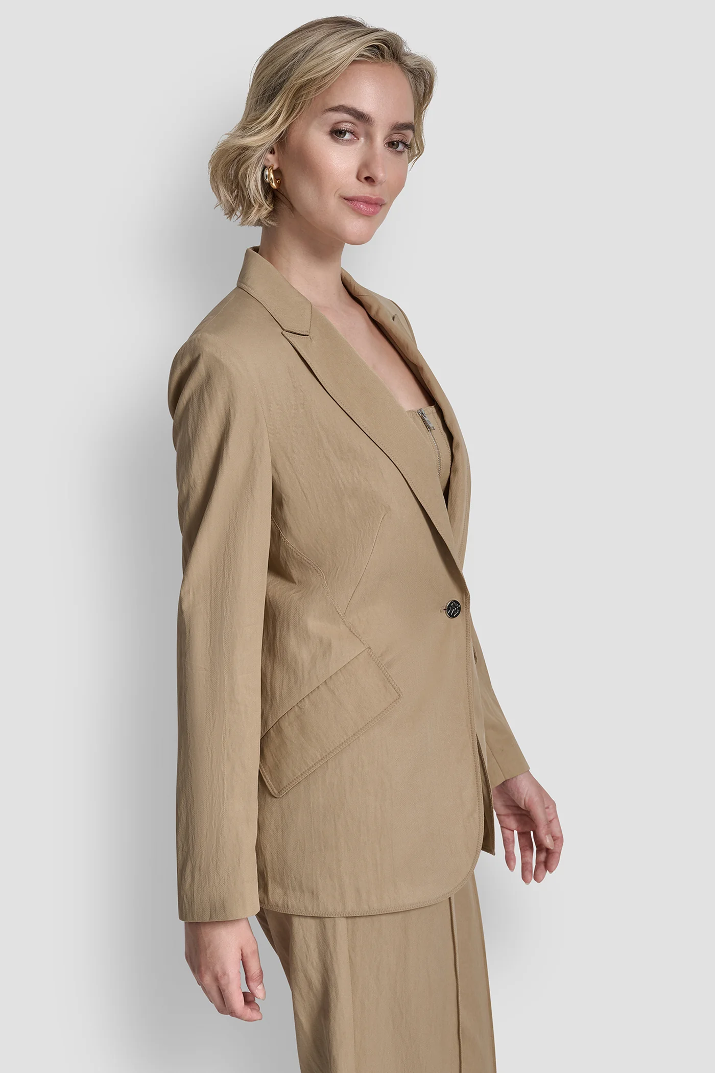 ZIG ZAG STITCH BLAZER - Image 3