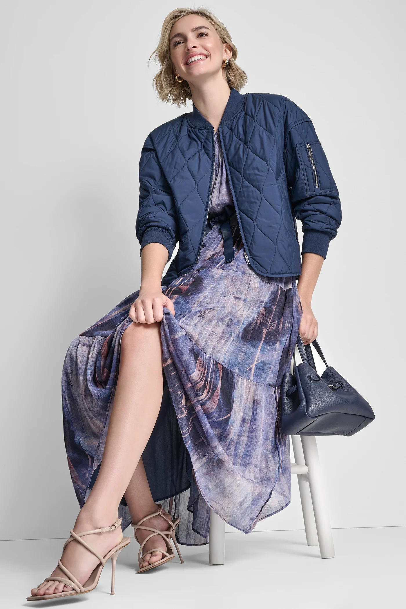 QUILTED BOMBER JACKET - Image 9