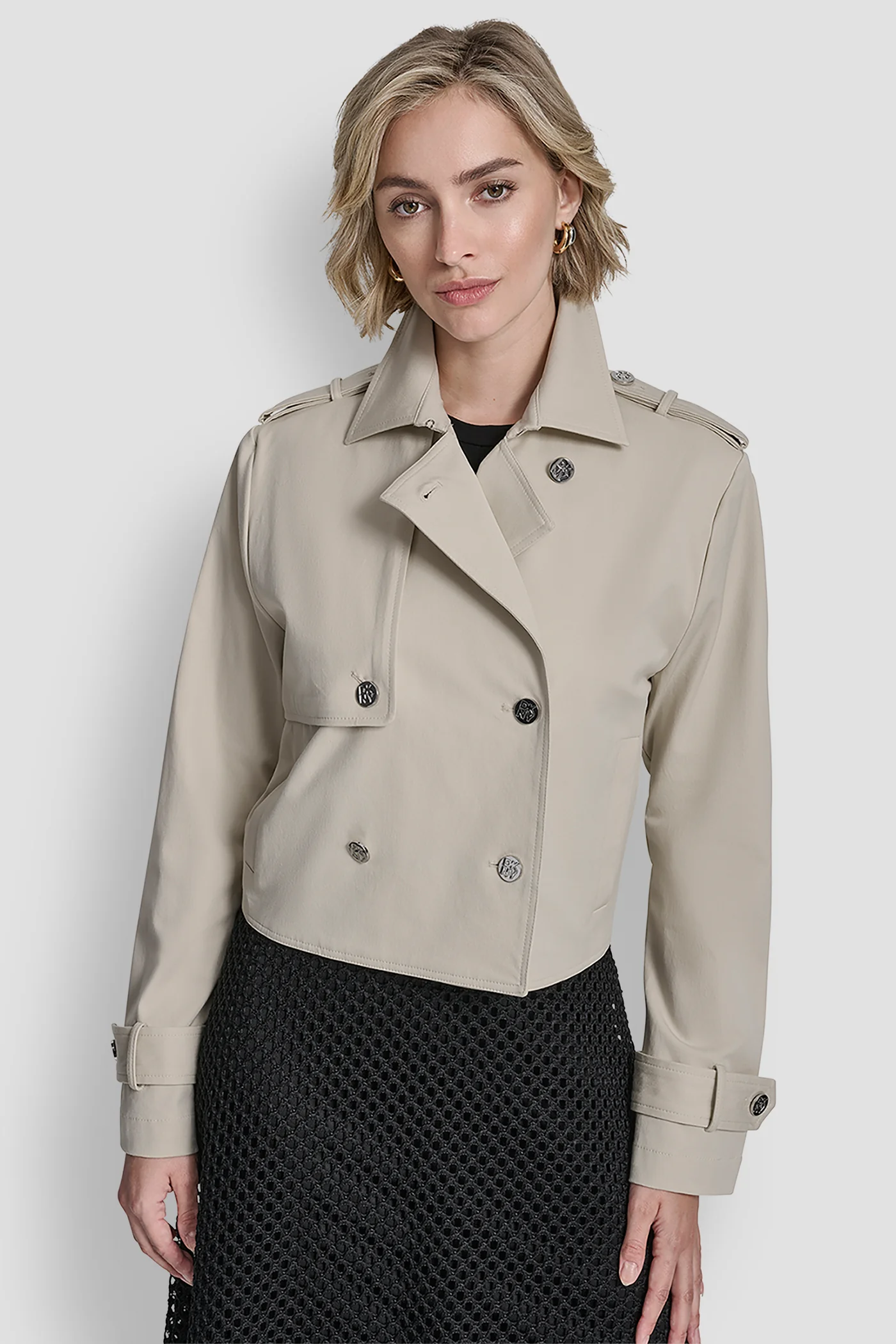 CROPPED TRENCH COAT - Image 3