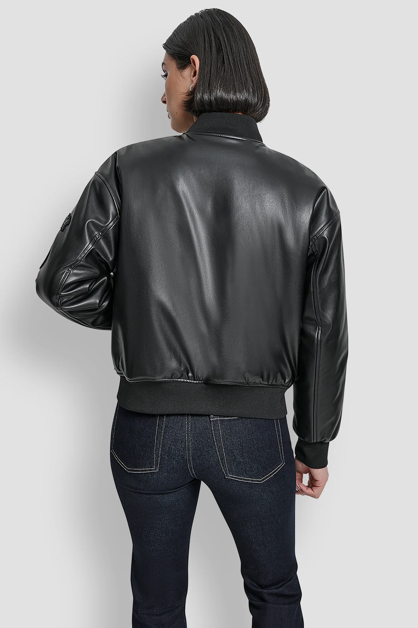 LONG SLEEVE PINS AND PATCHES BOMBER JACKET - Image 2