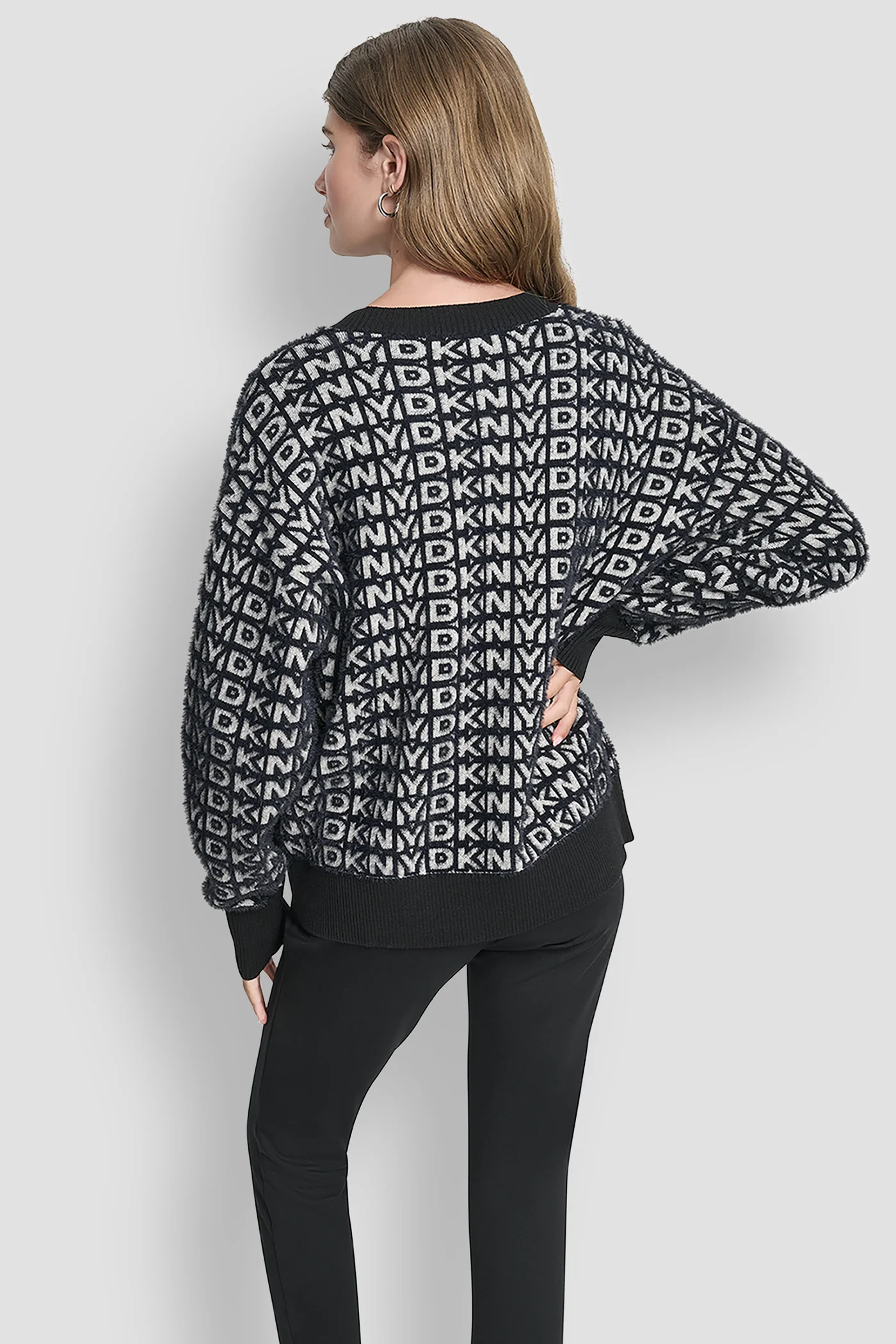 FUR ALL OVER LOGO SWEATER - Image 2