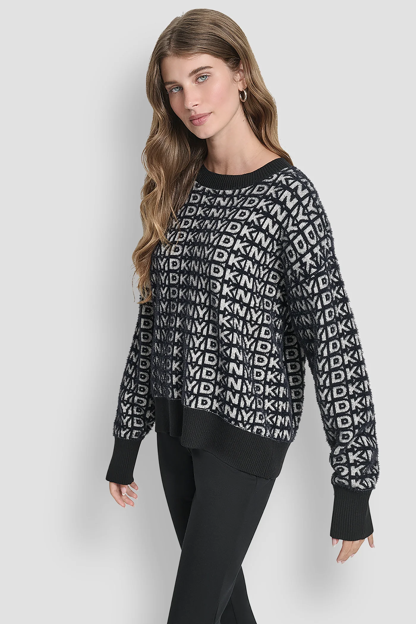 FUR ALL OVER LOGO SWEATER - Image 4