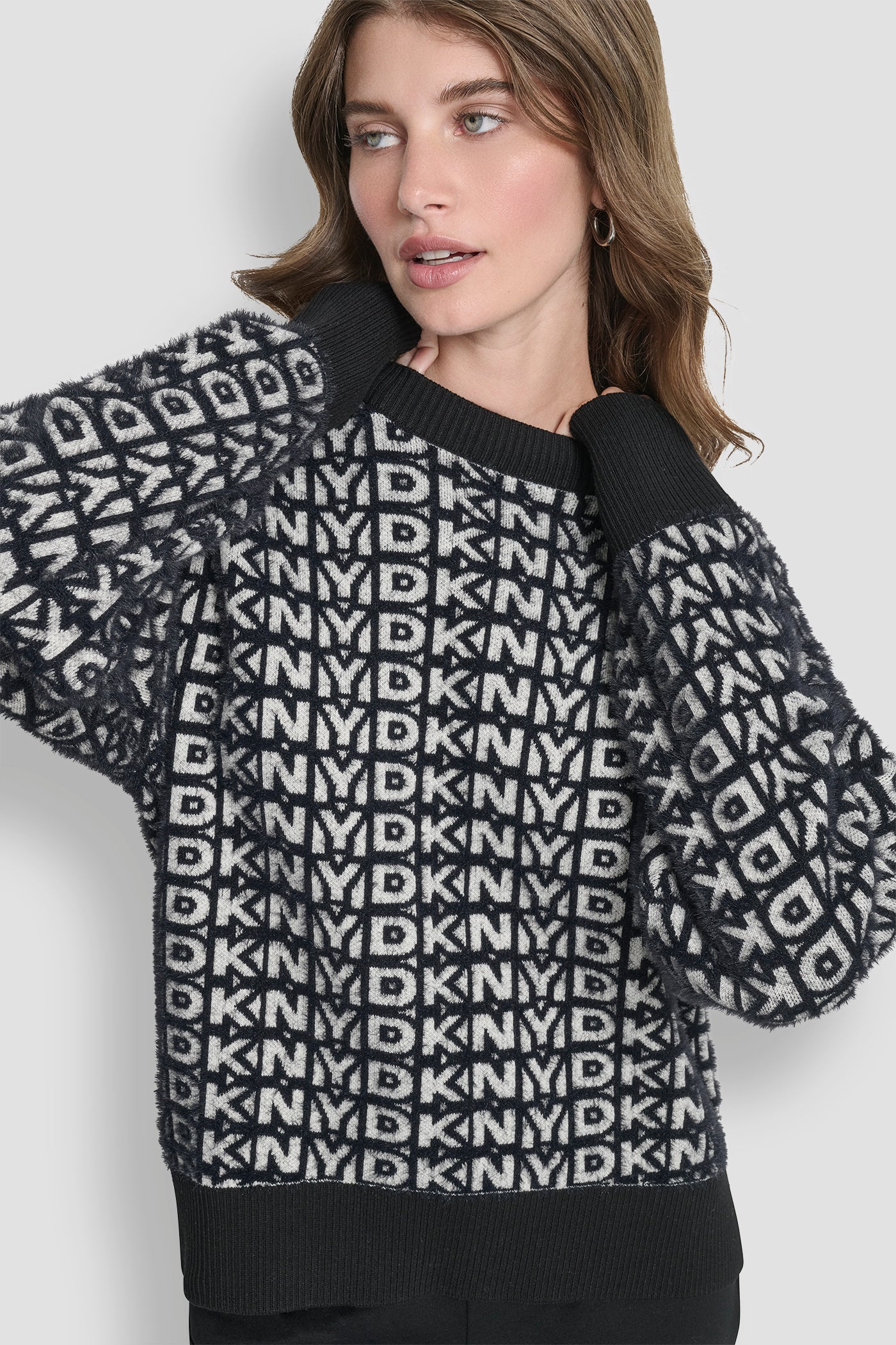 FUR ALL OVER LOGO SWEATER - Image 5