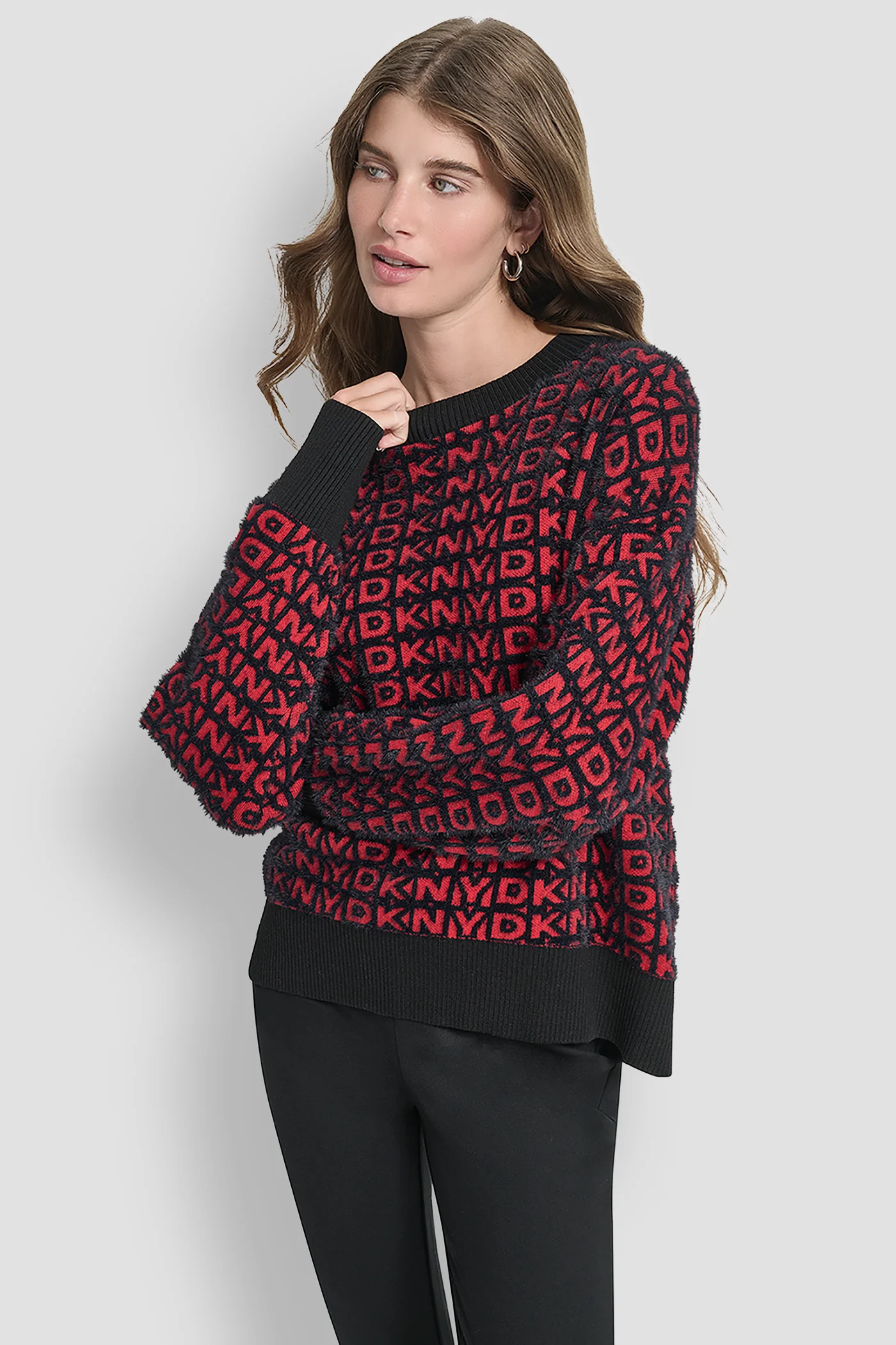 FUR ALL OVER LOGO SWEATER - Image 4