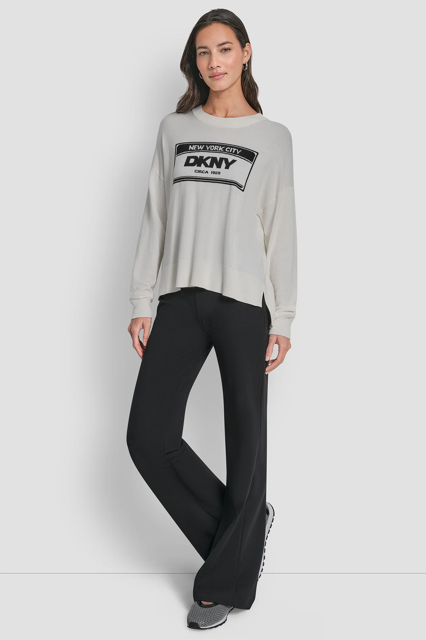 LONG SLEEVE LICENSE PLATE LOGO SWEATER - Image 4