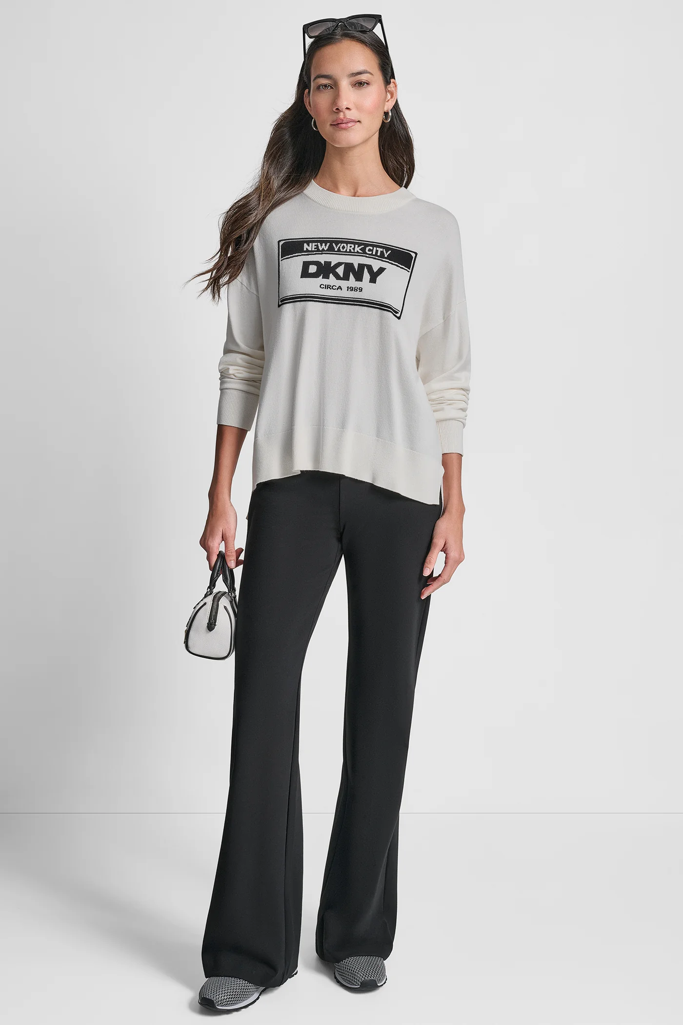 LONG SLEEVE LICENSE PLATE LOGO SWEATER - Image 5
