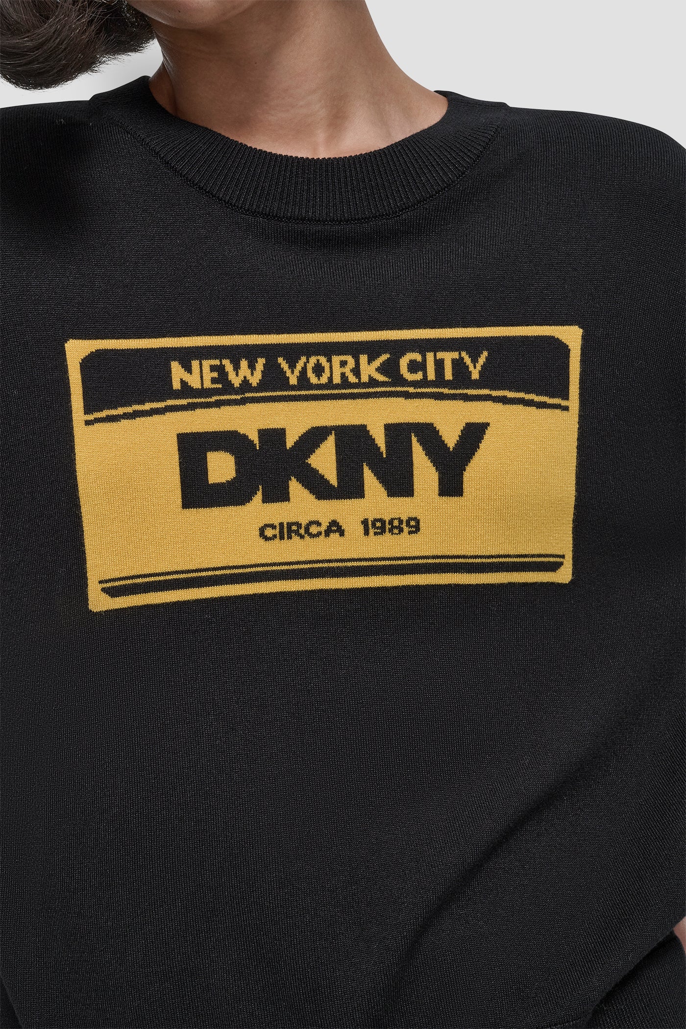LONG SLEEVE LICENSE PLATE LOGO SWEATER - Image 3