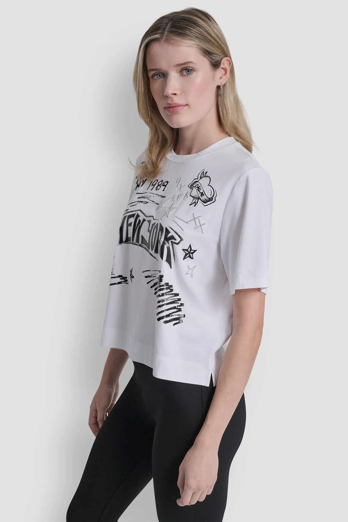 1989 NOTEBOOK SCRIBBLE GRAPHIC TEE - Image 3