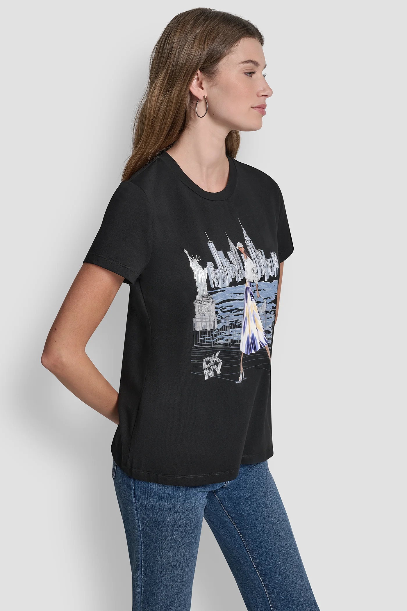 STATUE OF LIBERTY CONVERSATIONAL T-SHIRT - Image 4