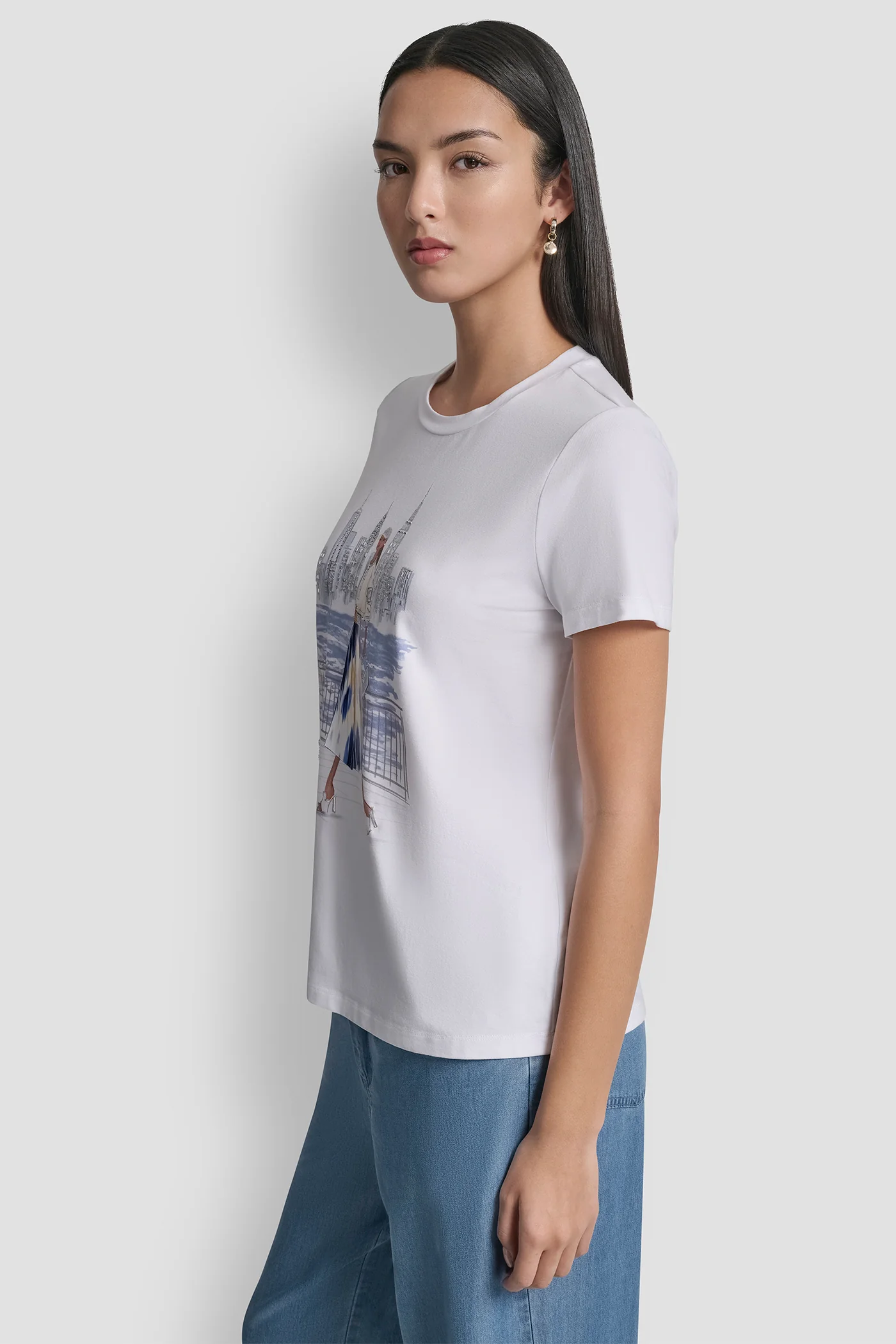 STATUE OF LIBERTY CONVERSATIONAL T-SHIRT - Image 3