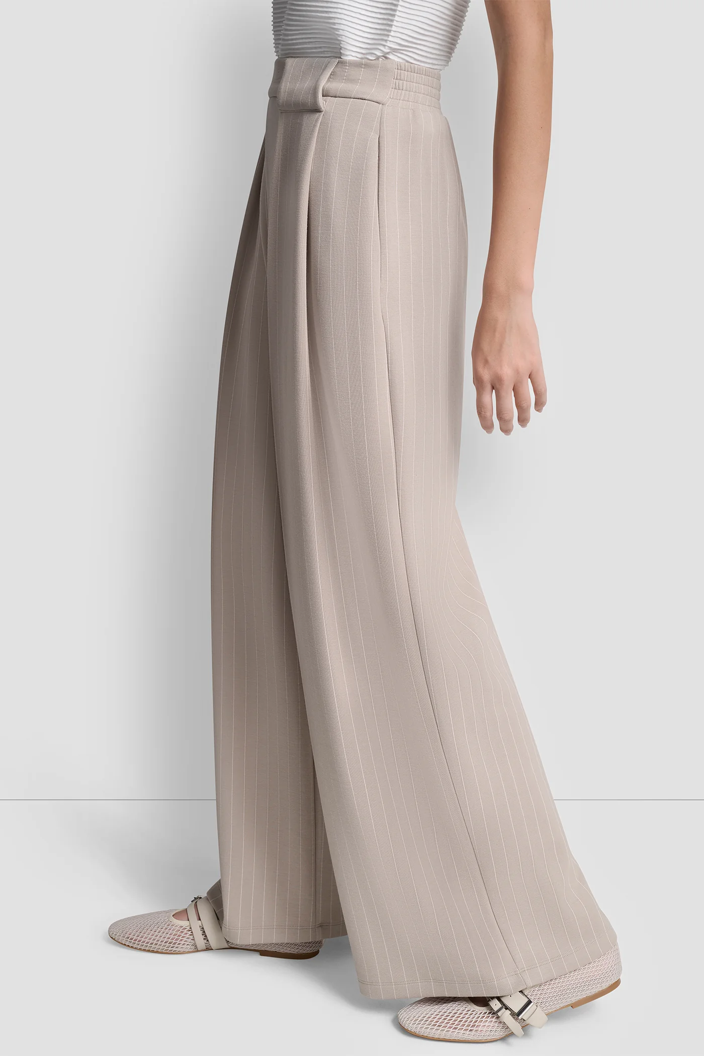PINSTRIPE PLEATED PANT - Image 3