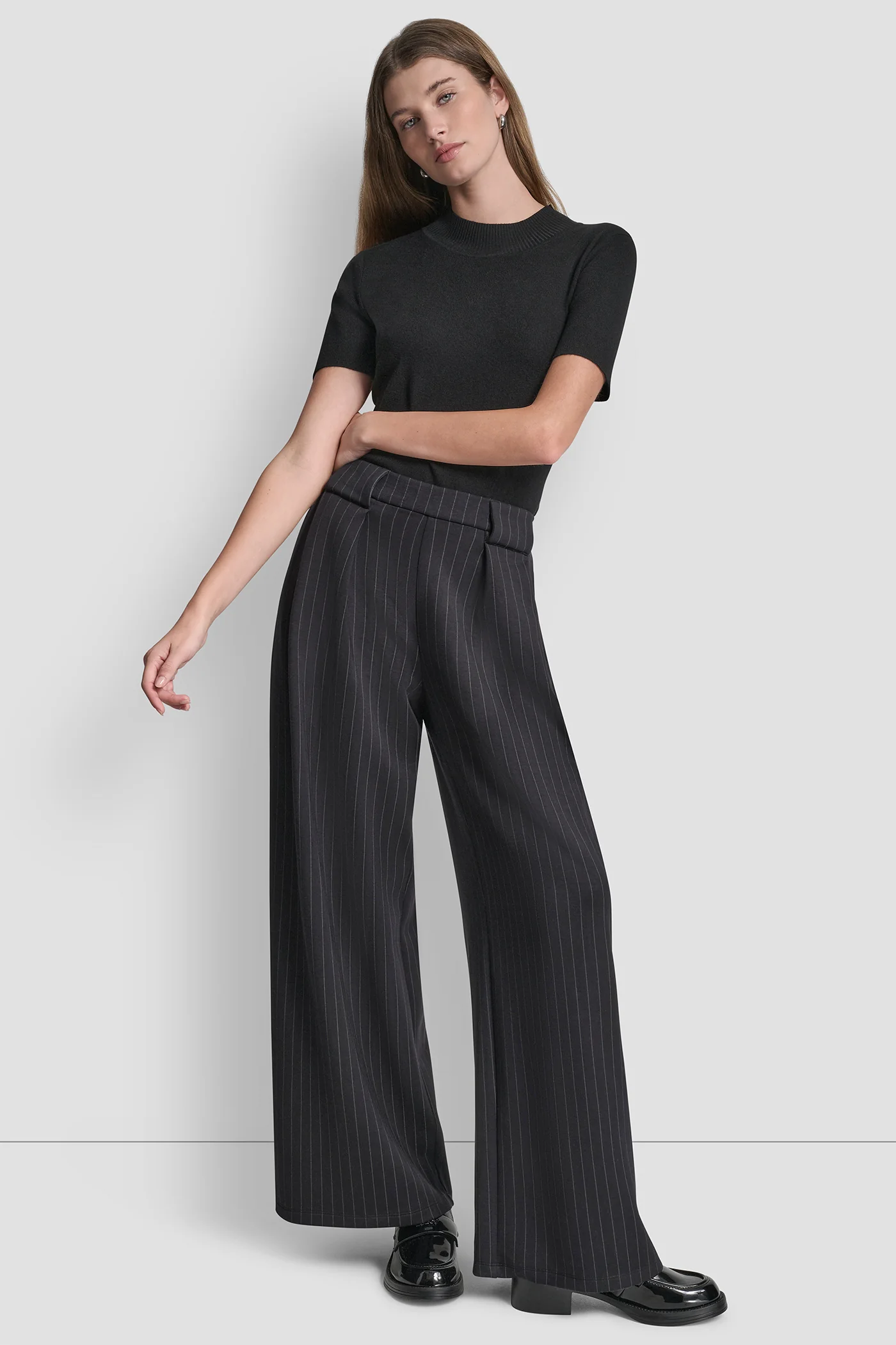 PINSTRIPE PLEATED PANT - Image 4