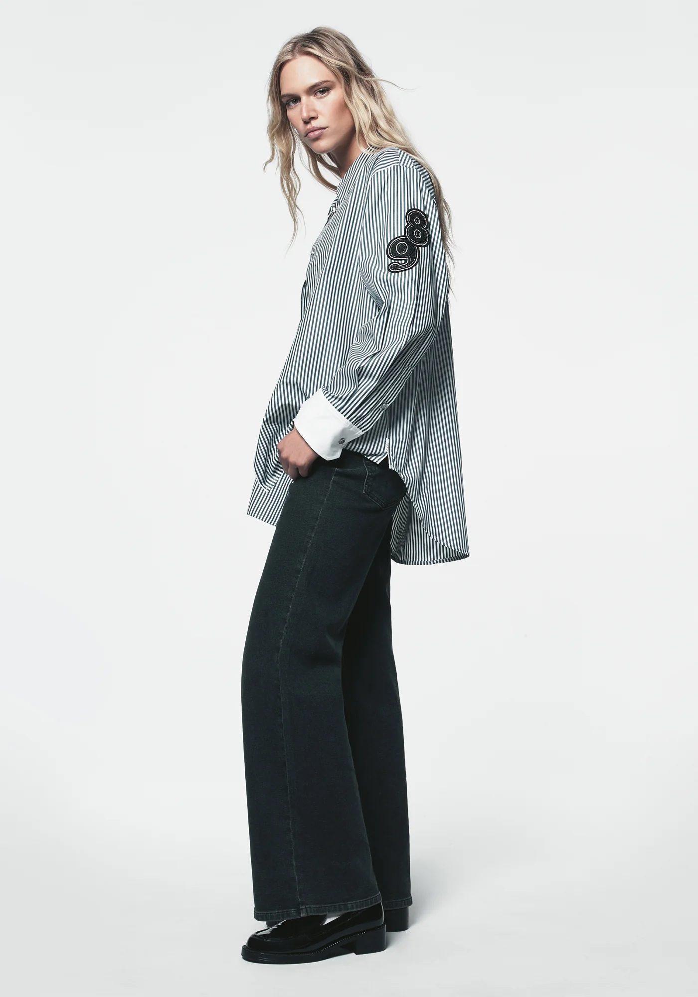 1989 LOGO STRIPED BUTTON DOWN - Image 5