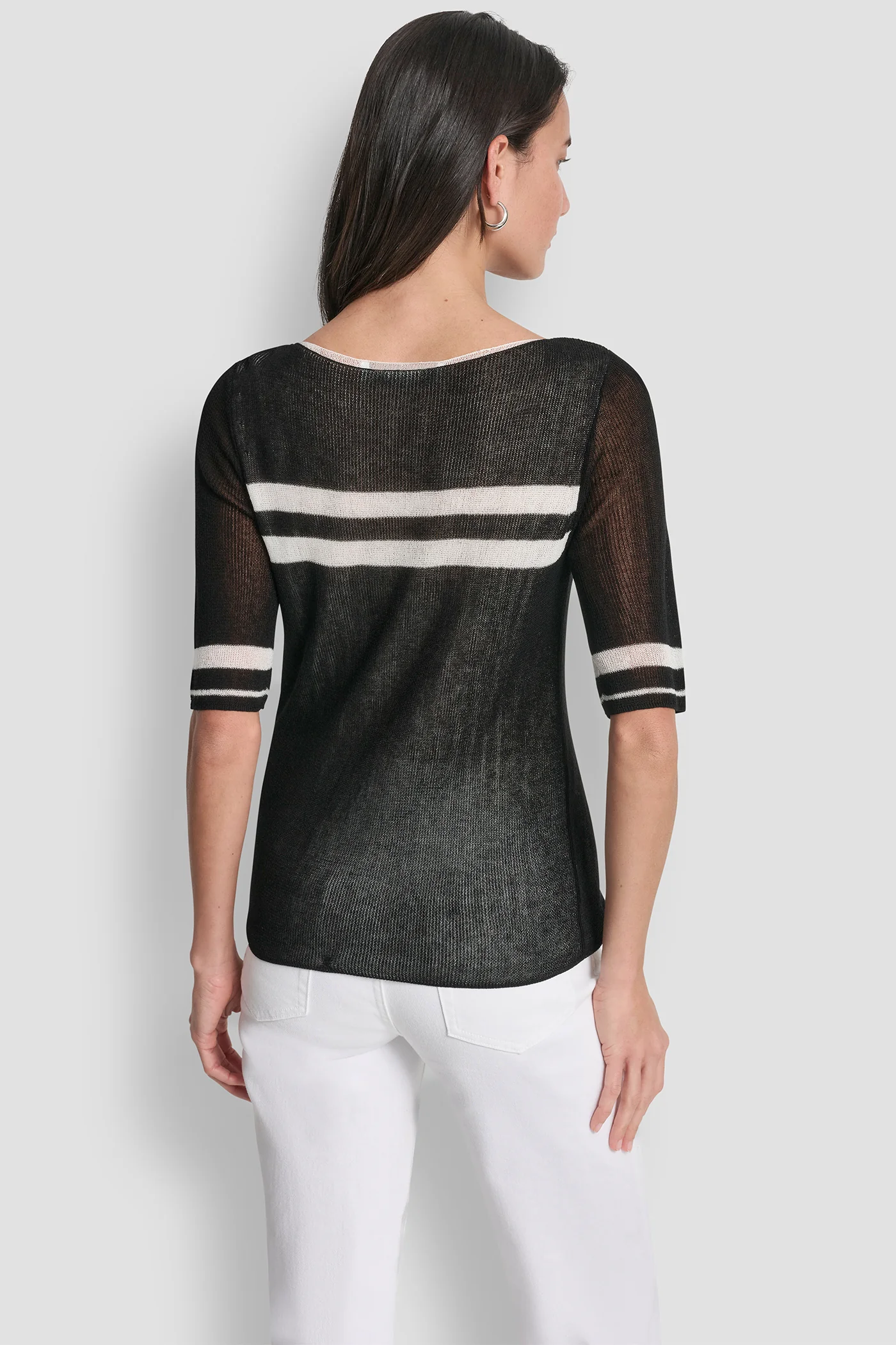 LIGHTWEIGHT STRIPED SWEATER - Image 2