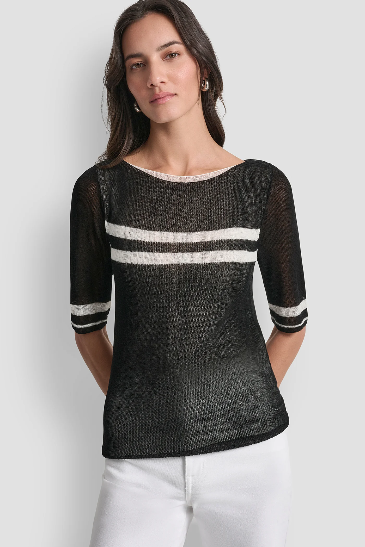 LIGHTWEIGHT STRIPED SWEATER - Image 5