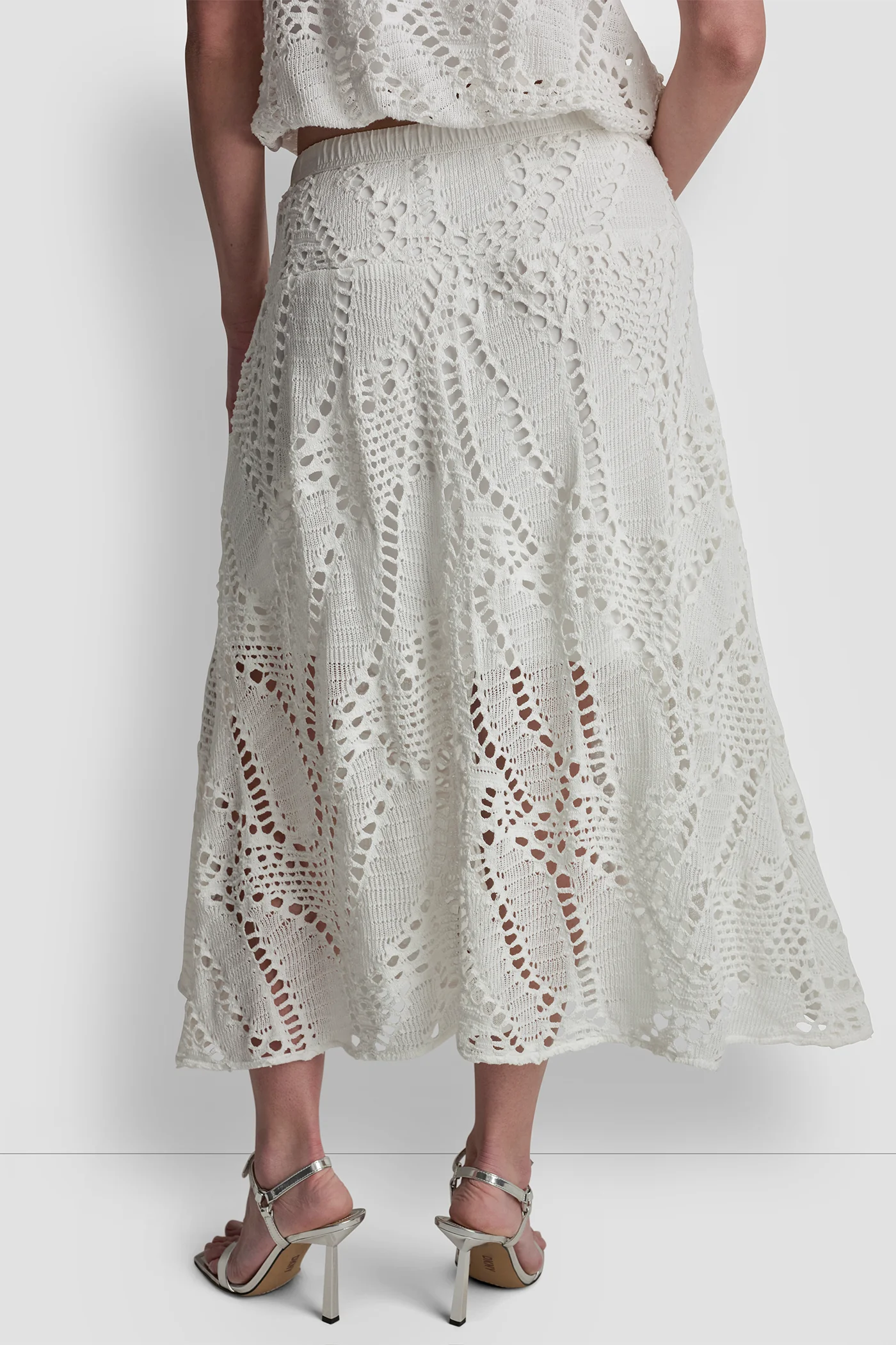 CROCHET LEAF MIDI SKIRT - Image 2