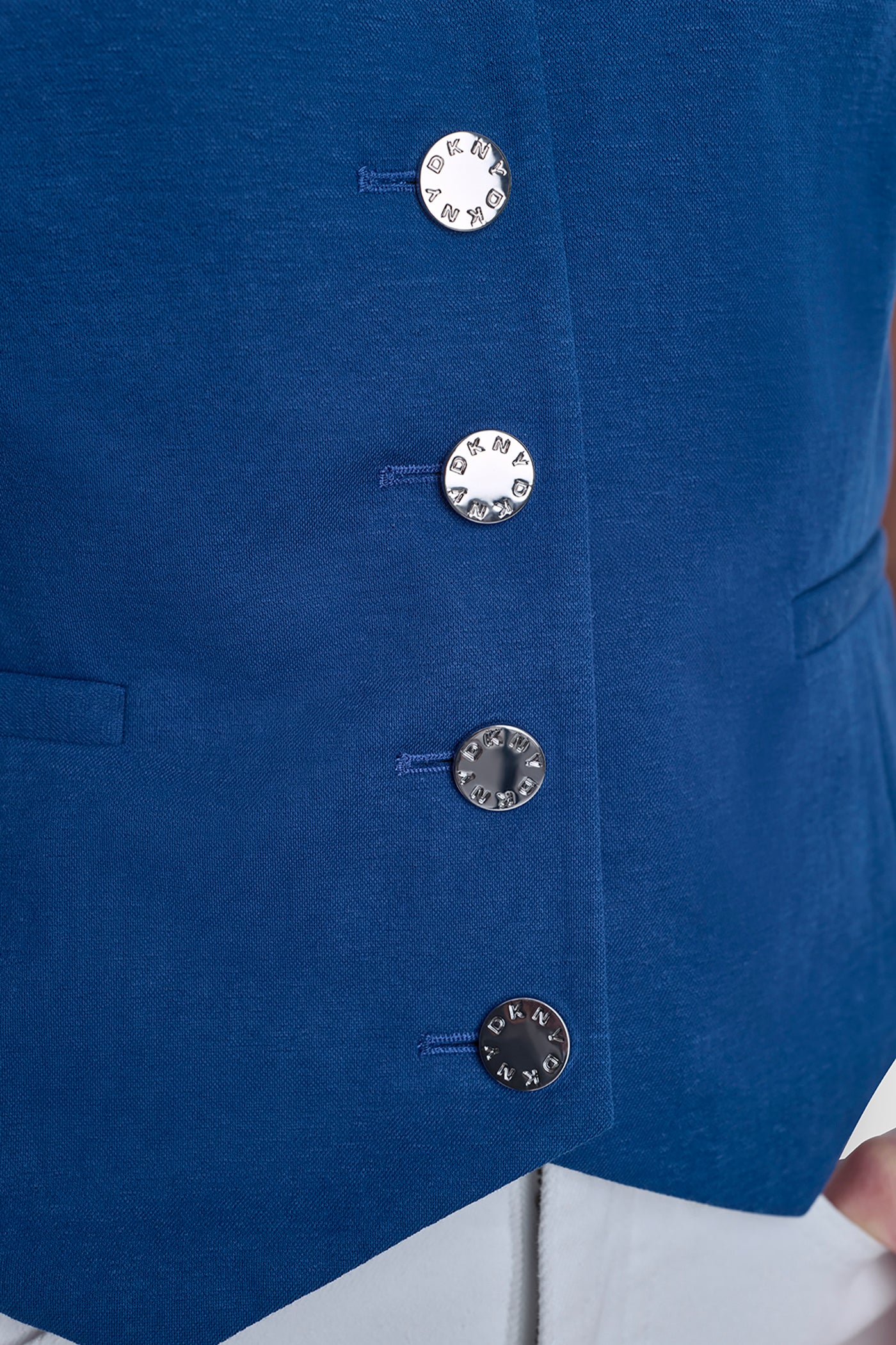 PIQUÉ BUTTON-FRONT VEST - Image 5