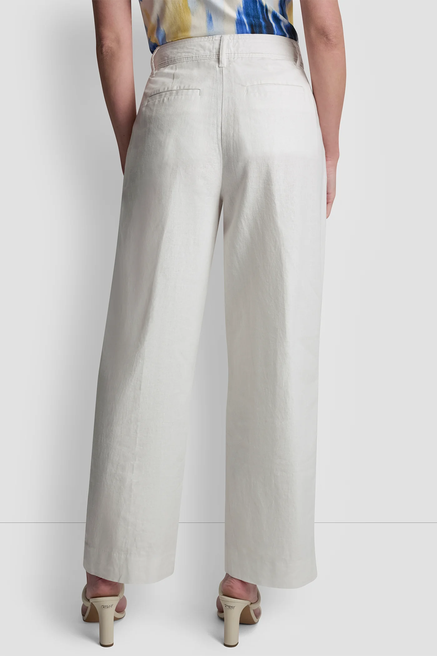 MID-RISE TIE WAIST PLEATED PANT - Image 2