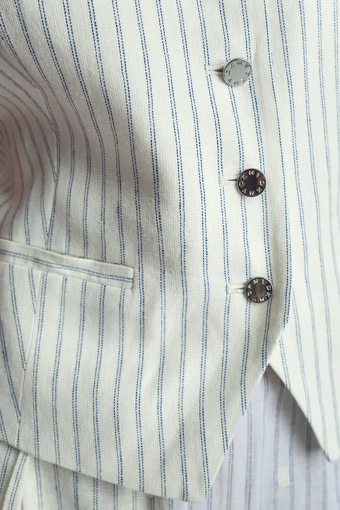 LINEN-BLEND STRIPED VEST - Image 5