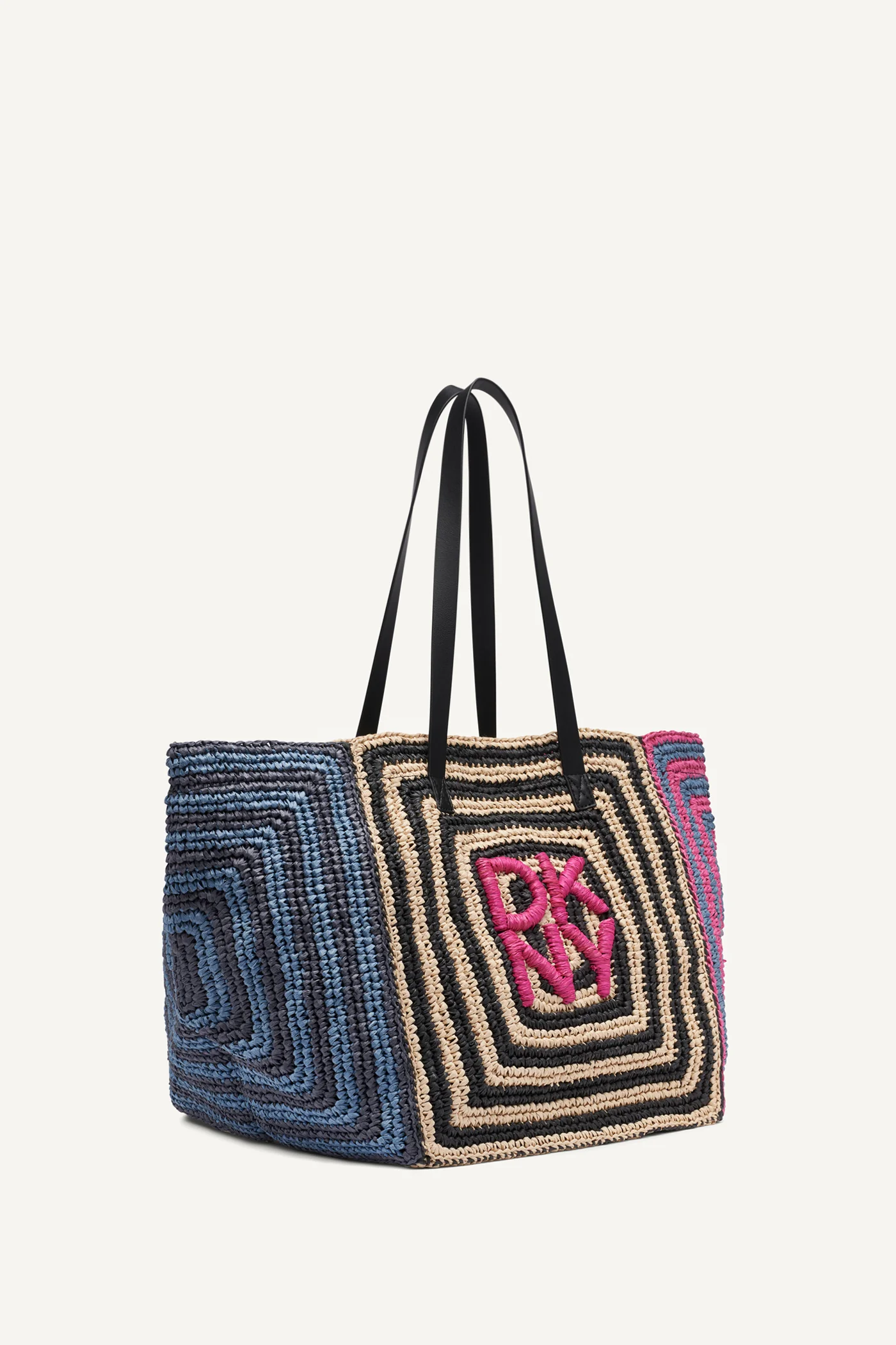 PALOMA CROCHET STRAW LOGO TOTE - Image 3