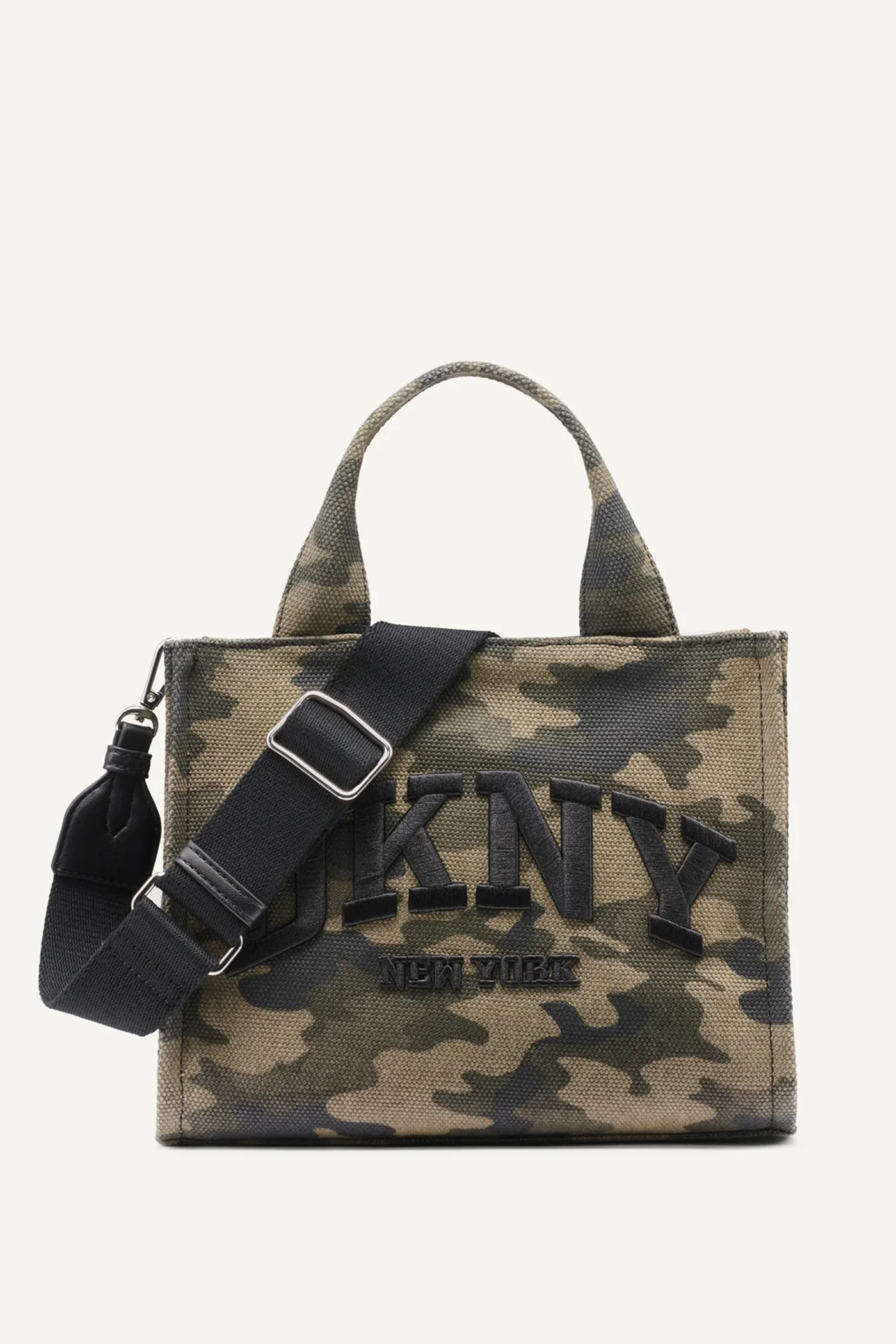 HADLEE SMALL LOGO EMBROIDERED CAMO TOTE
