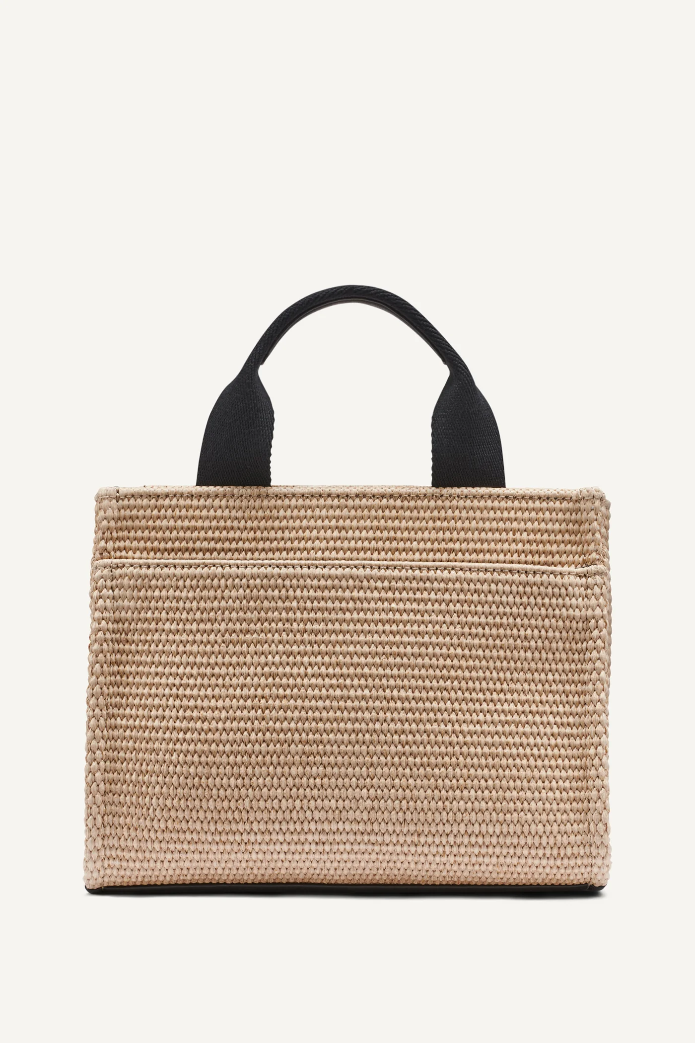 HADLEE SMALL STRAW LOGO TOTE - Image 4