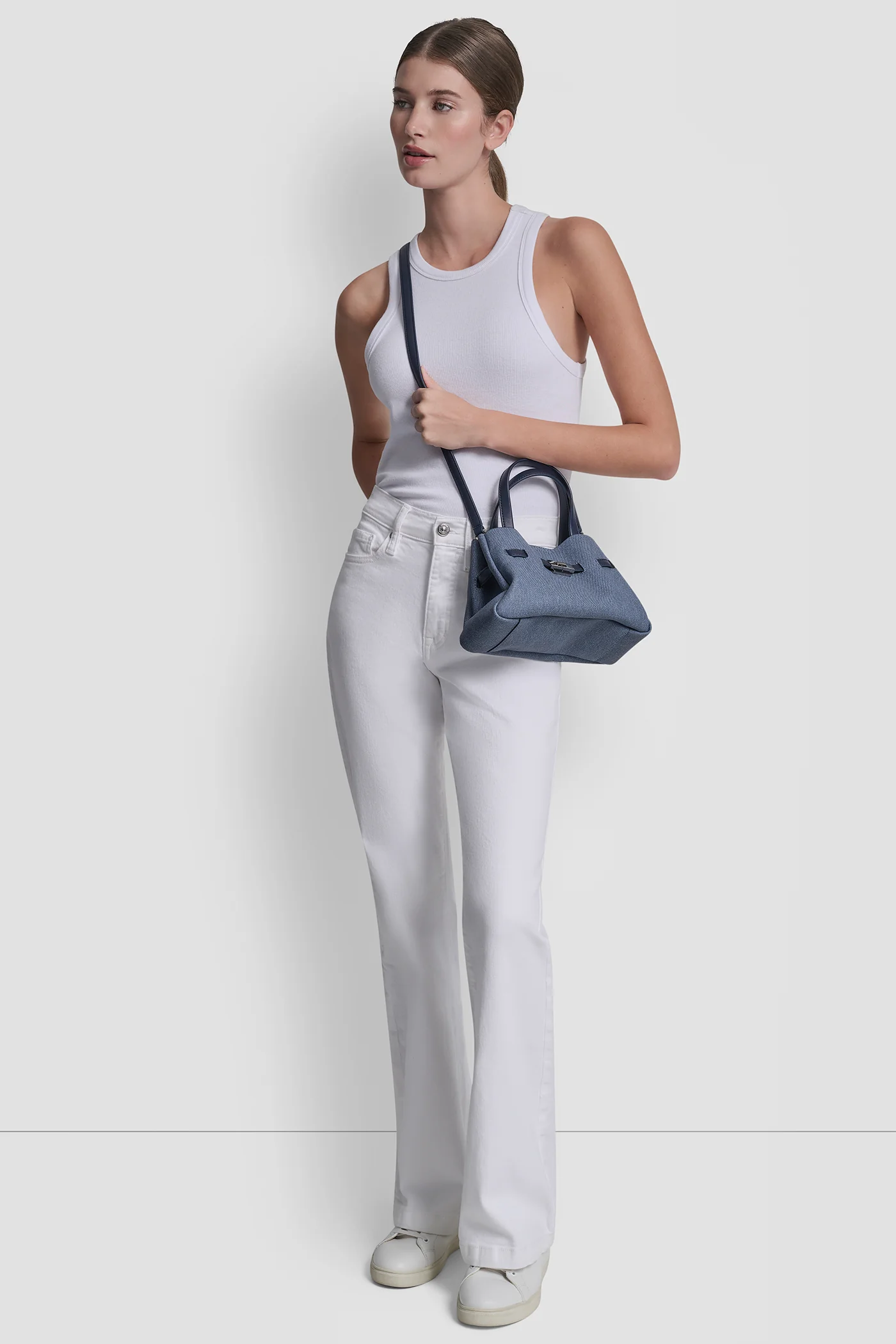 BRYAR DENIM SMALL SATCHEL - Image 7