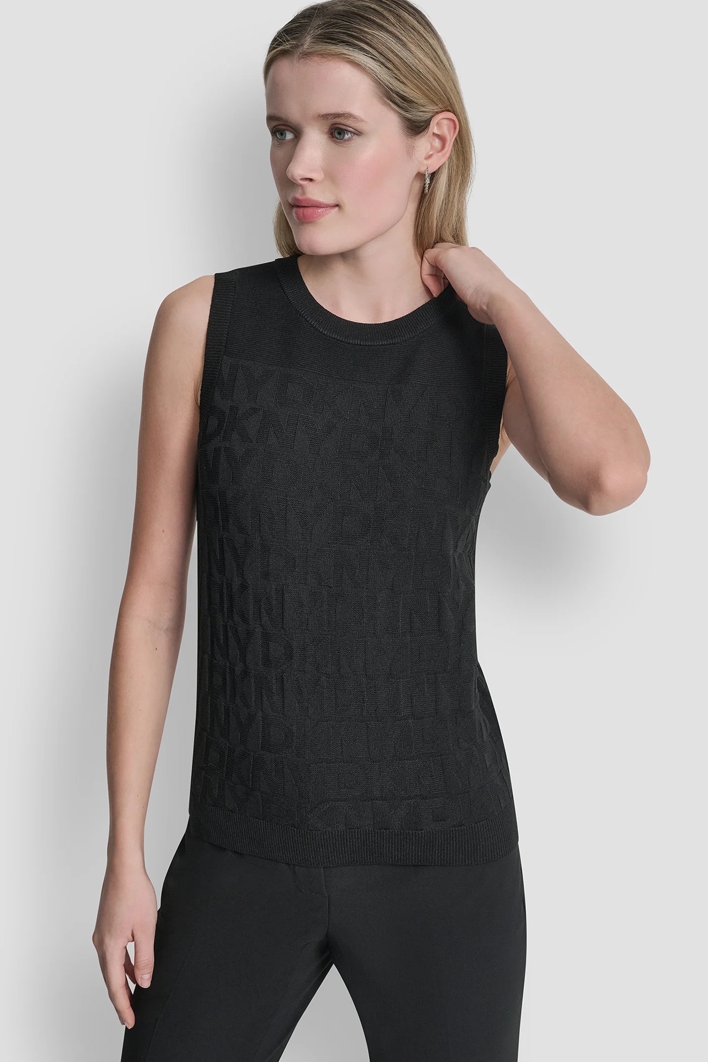 SWEATER TANK WITH ALL OVER LOGO